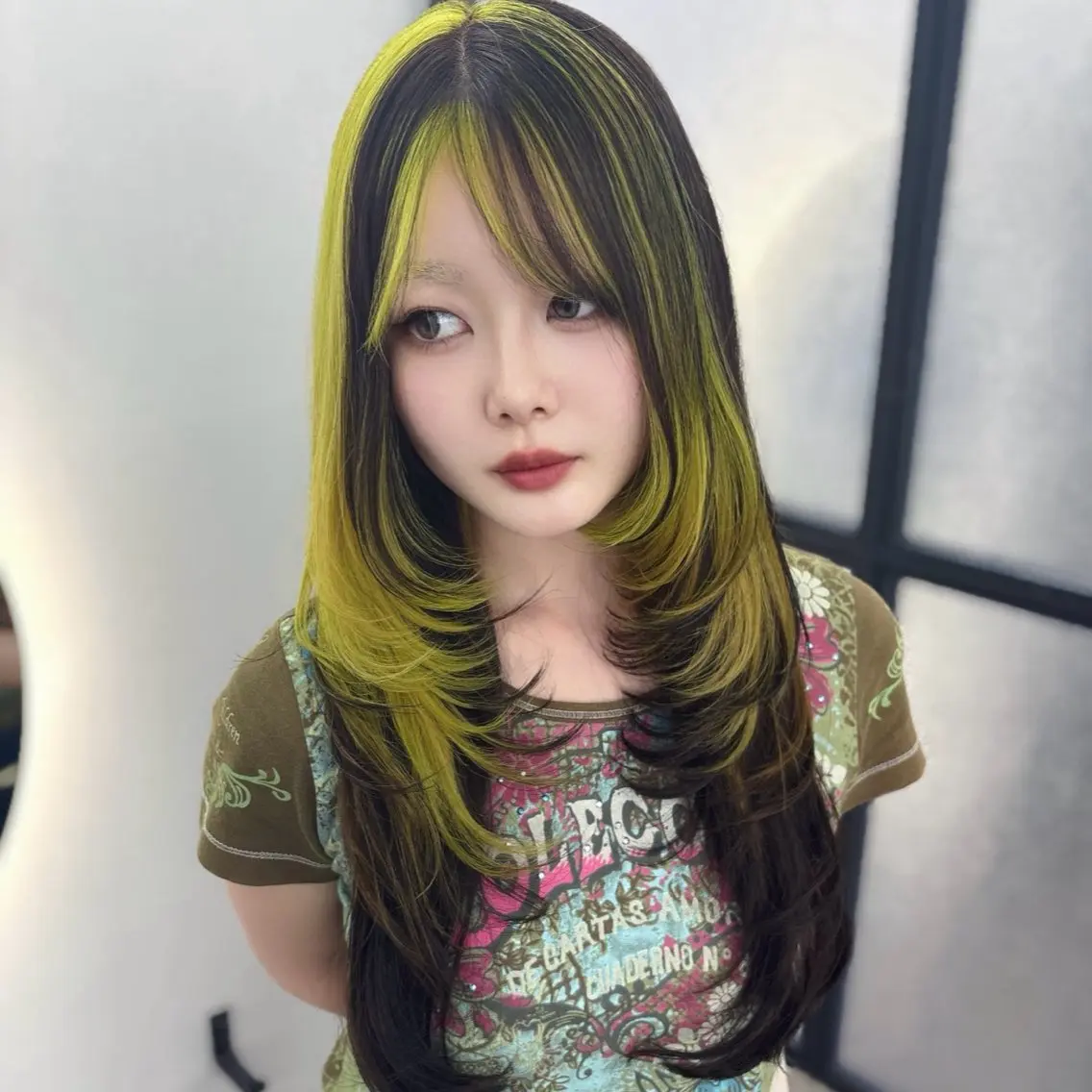 ロング カラー ヘアカラー Ren. 🦋デザインカラーのヘアスタイル