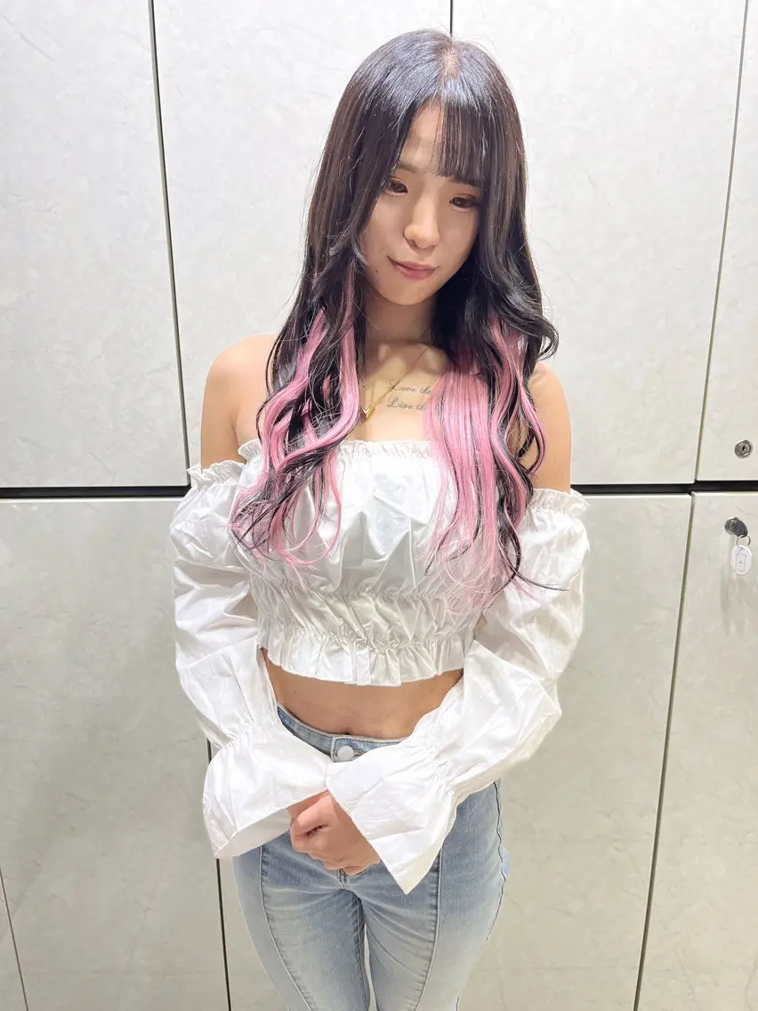 セミロング エクステ 当日予約OKカット モデル濱川響太のヘアスタイル