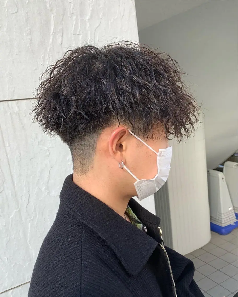 ショート パーマ メンズ カット パーマ ヘアセット お悩み解消✨/ メンズパーマ✨/直樹のヘアスタイル