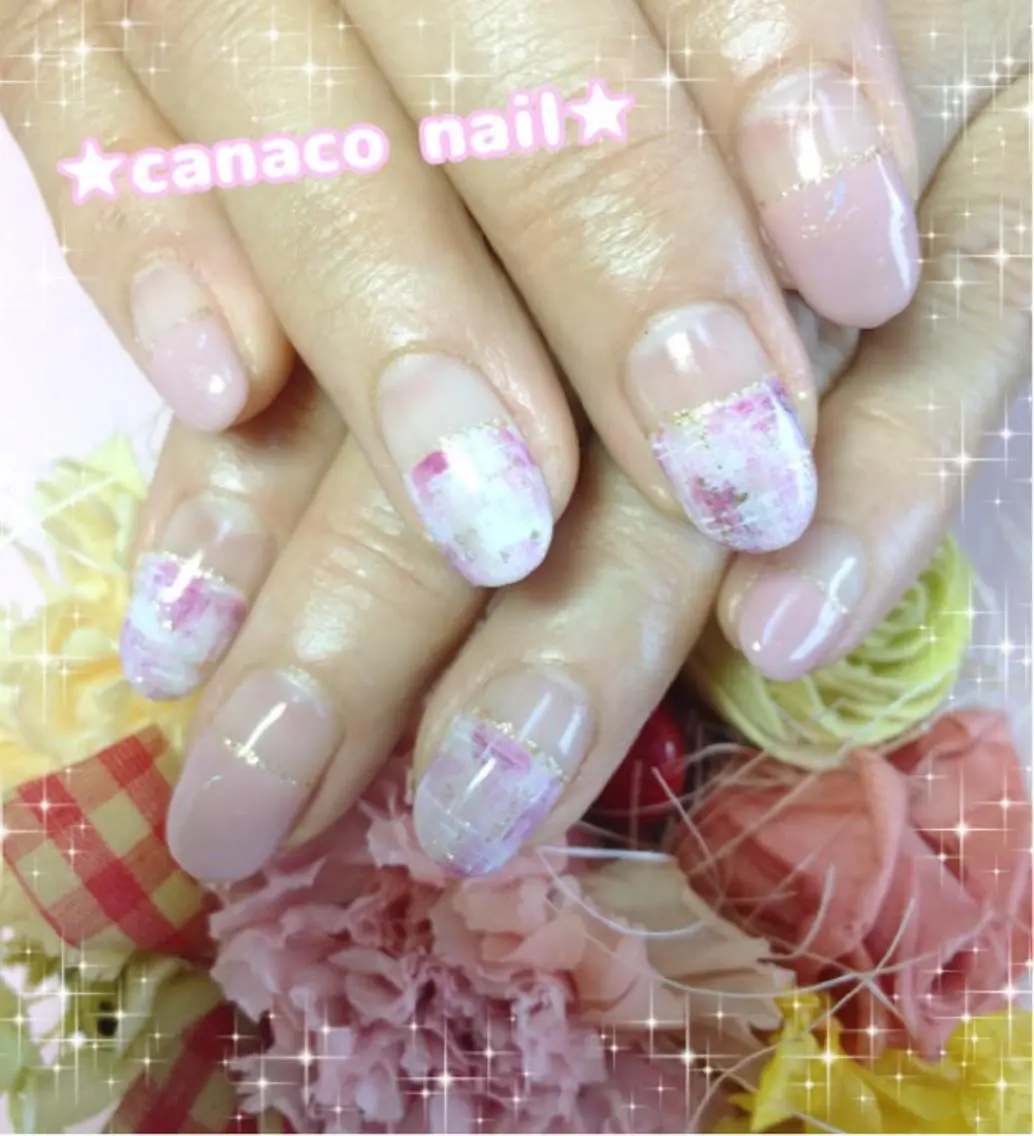 ネイル アートネイル ツイードネイル ベテランネイル cnc nailのネイルデザイン