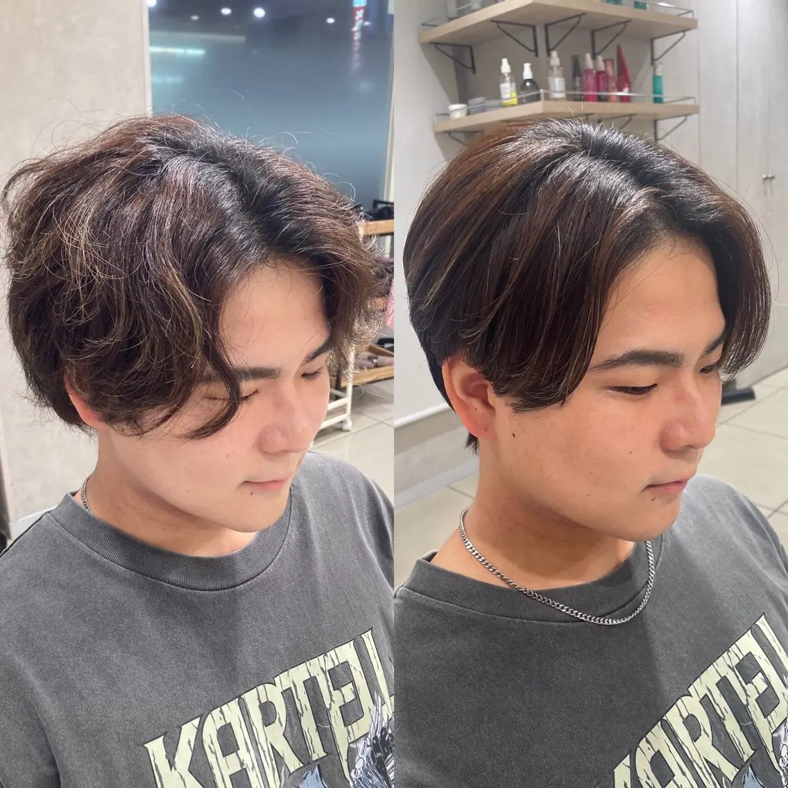 メンズ カット 縮毛矯正 トリートメント メンズ比率 90%/林慶太のヘアスタイル