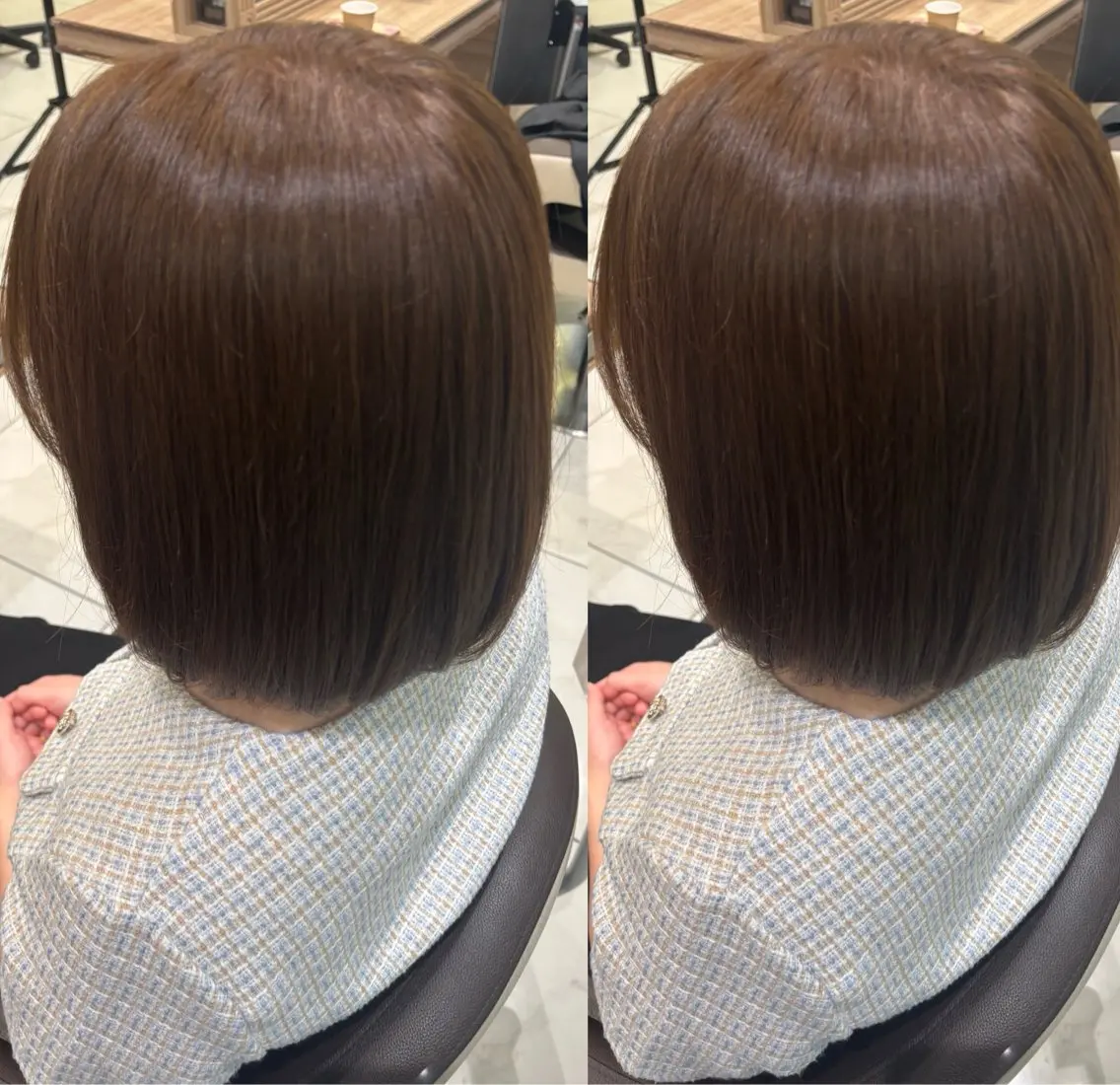 ショート ヘアカラー トリートメント ☁🫧縮毛矯正 /沖春奈🪽🫧のヘアスタイル