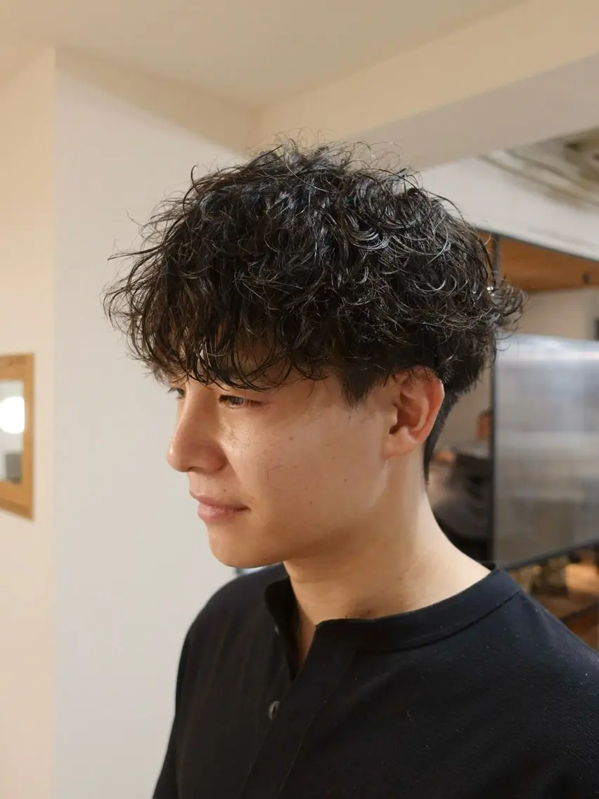 ショート メンズ カット パーマ 栄/メンズ特化 /シャドウパーマのヘアスタイル