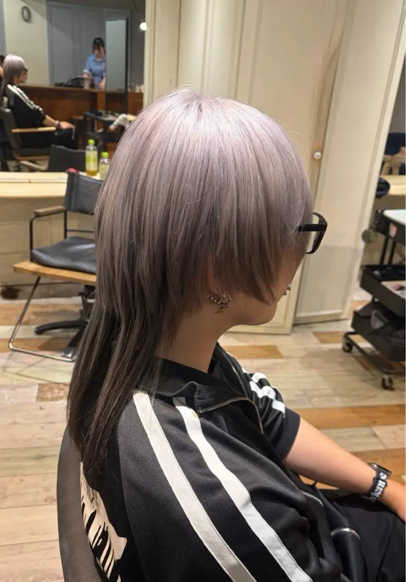 ロング カラー ウルフカット カット ヘアカラー 盛れるレイヤー× ウルフMari🪽のヘアスタイル
