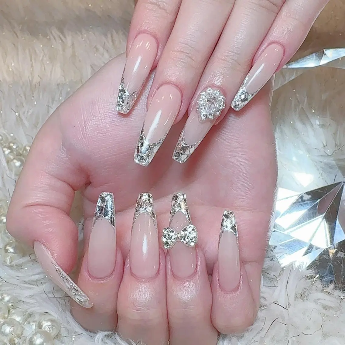 ネイル ロングネイル ネイルチップ EMU NAILのネイルデザイン