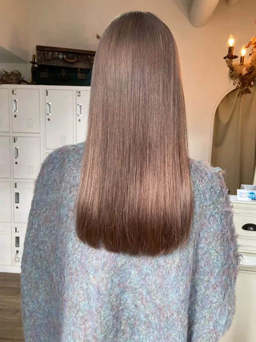ロング ヘアカラー トリートメント Ria🌙*゚ 艶カラーのヘアスタイル