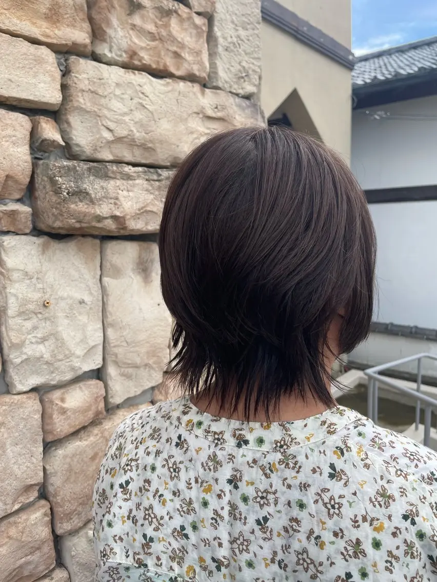 ショート カラー ブラウンカラー 小久保 涼子のヘアスタイル