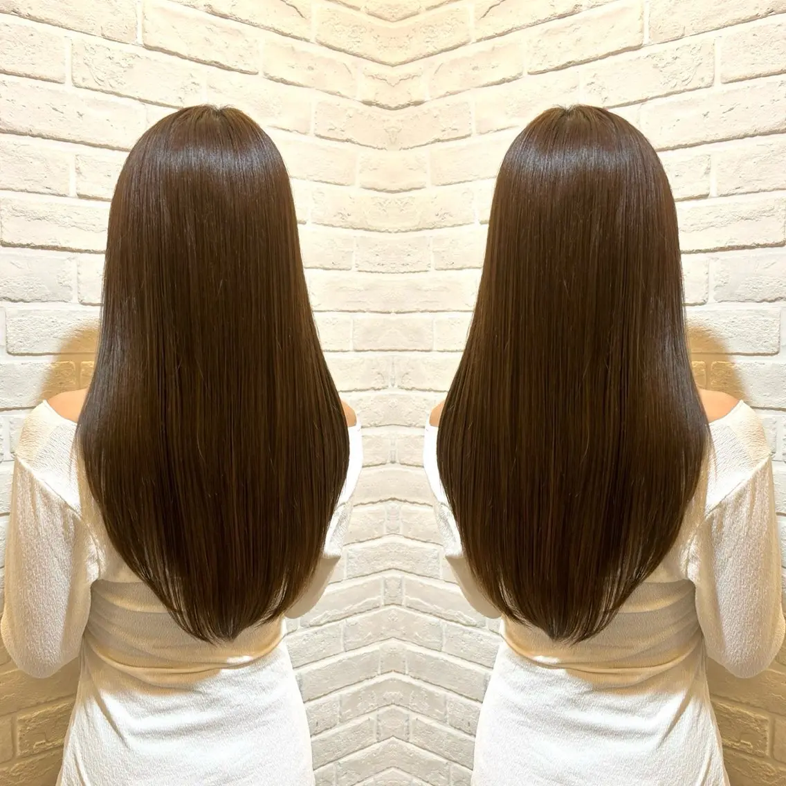 セミロング 森實 悠莉のヘアスタイル