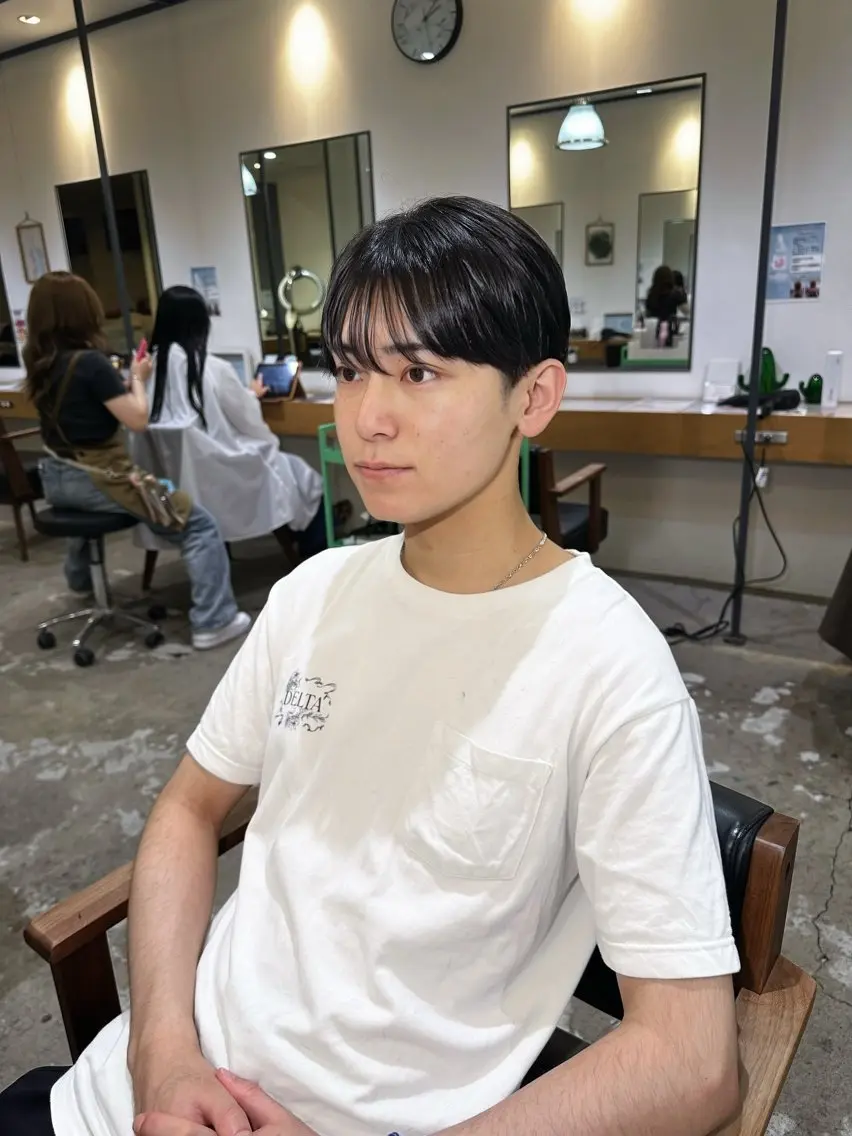 メンズ マッシュ シースルーマッシュ 刈り上げ カット AIRI 🐈⬛のヘアスタイル