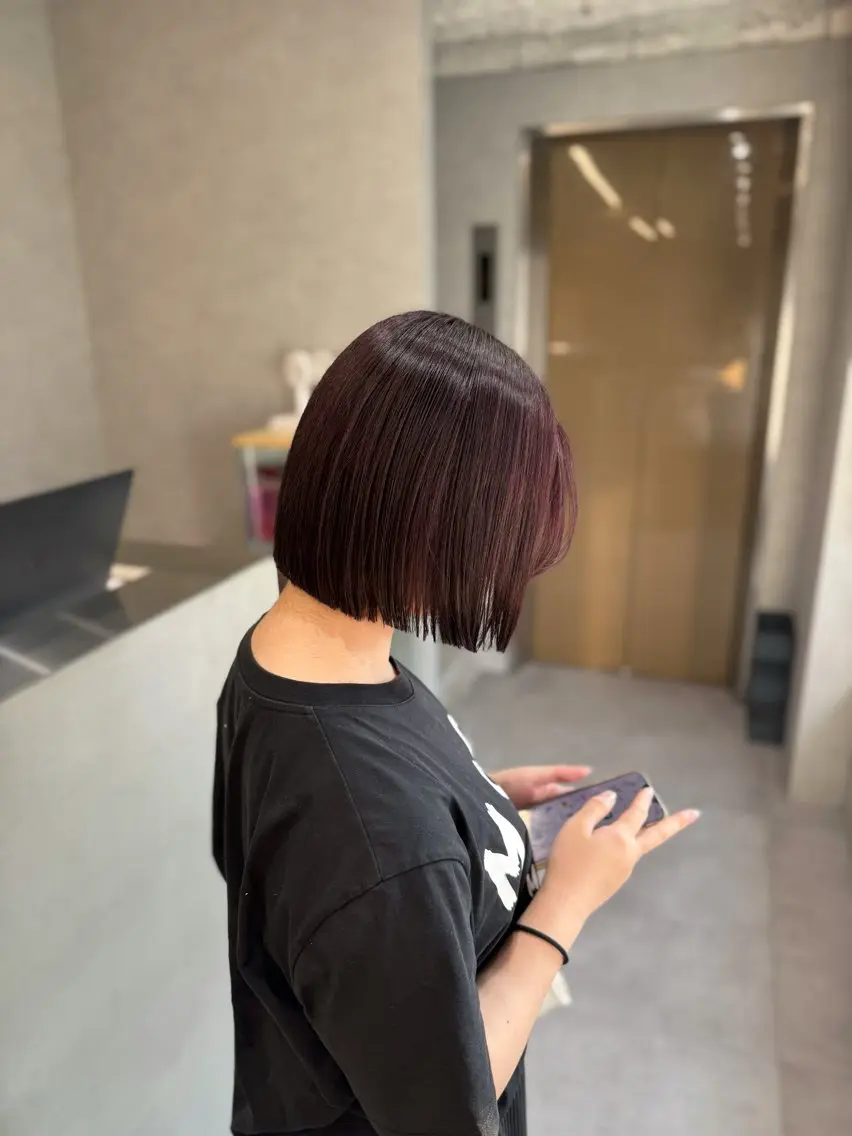 カラー ブリーチ 透明感カラー カット ヘアカラー トリートメント NAO/ 髪質改善/艶カラーのヘアスタイル