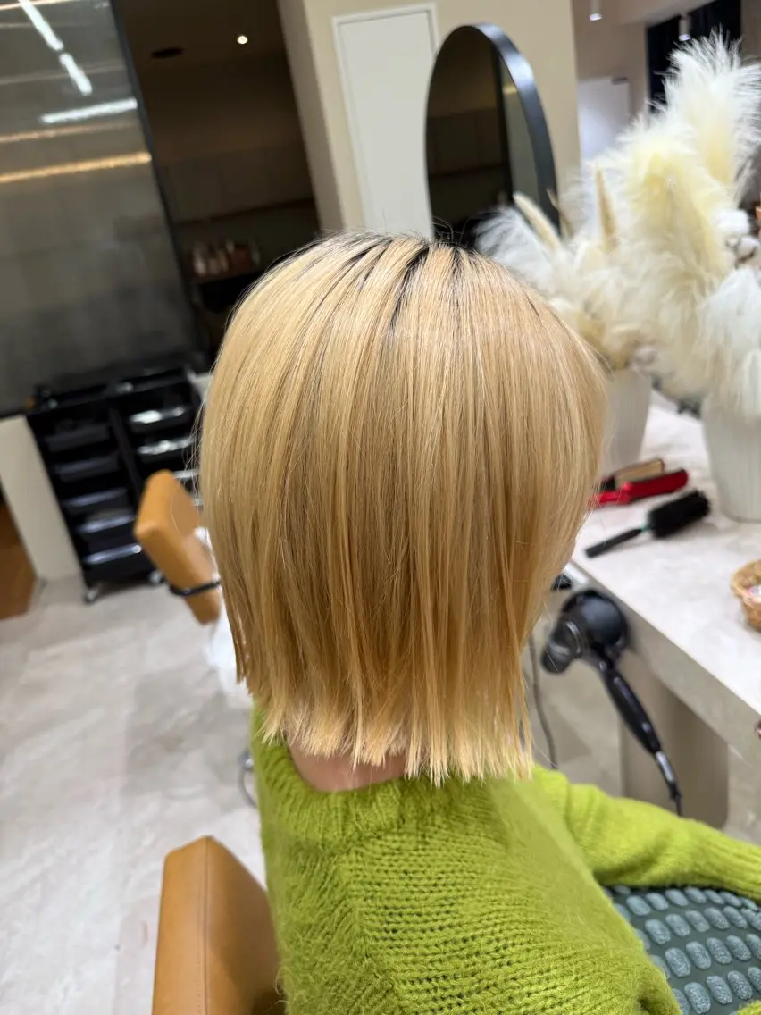 ミディアム 高田 郁弥のヘアスタイル