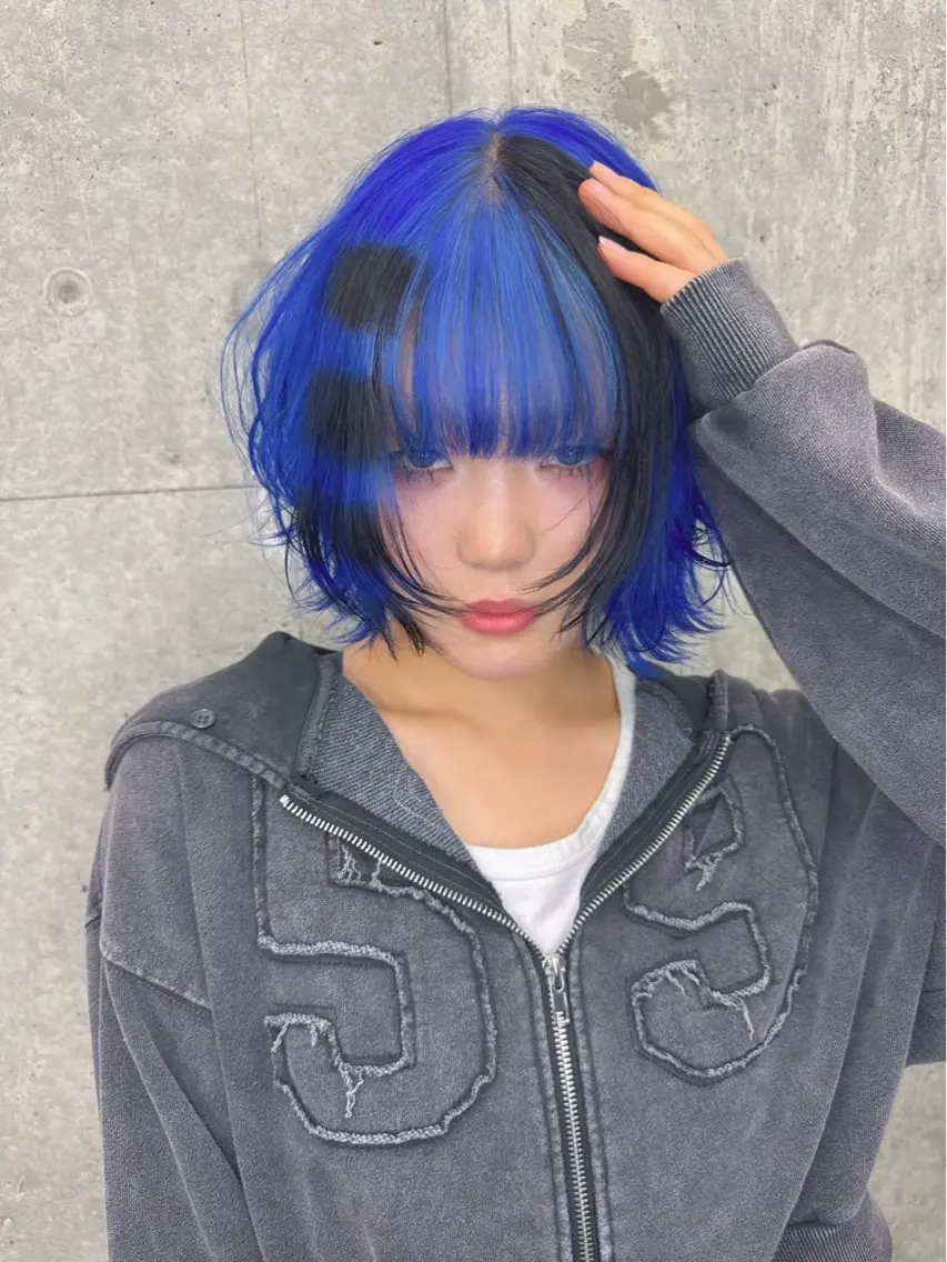 ショート ヘアカラー 池袋/ハイトーン/ デザインカラーのヘアスタイル