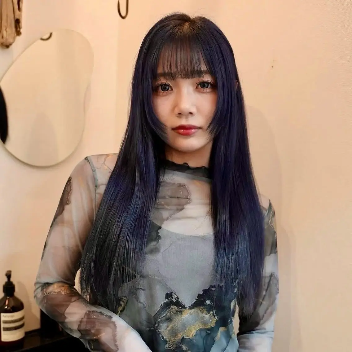 ロング ヘアカラー miu🪅縮毛矯正 モデル募集のヘアスタイル