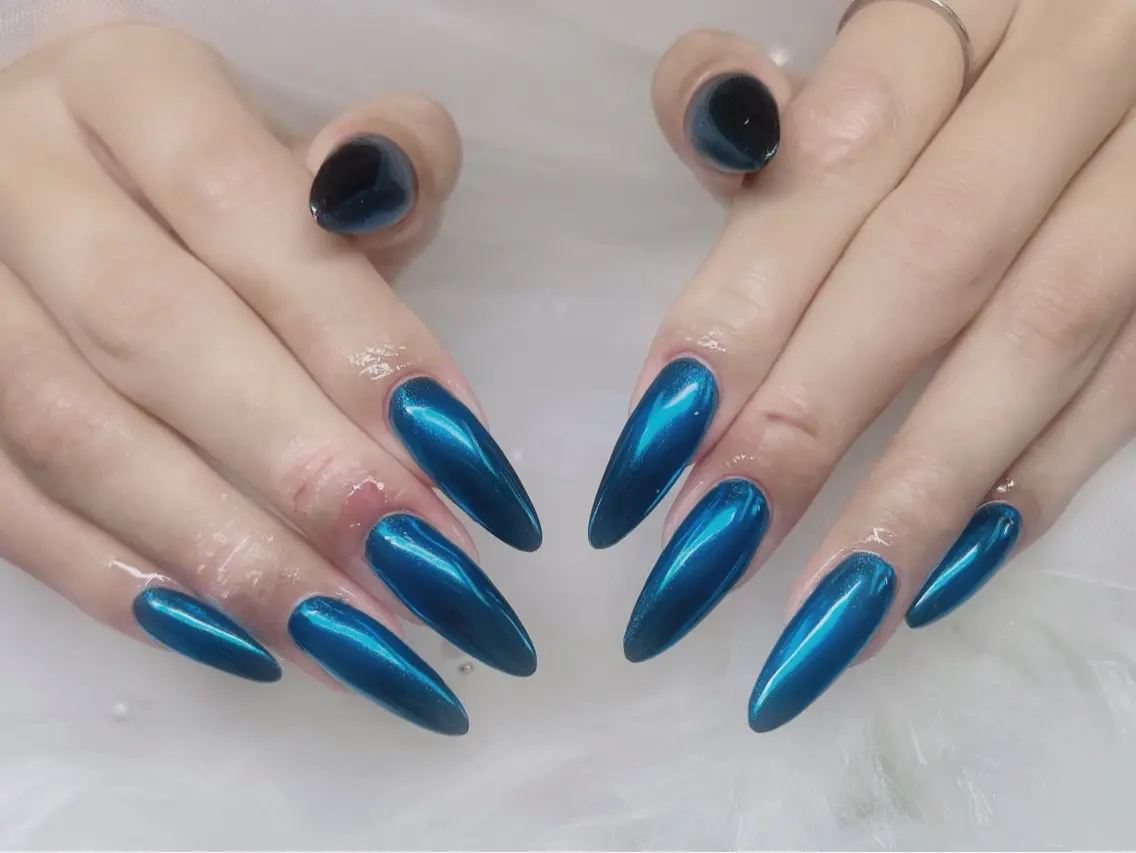 ネイル チークネイル ドット フレンチネイル グラデーション 韓国ネイル ハンドネイル Kei Nail 長さ出し 付け放題のネイルデザイン