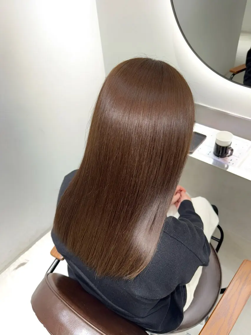 ロング 髪質改善 カット ヘアカラー トリートメント 艶髪カラー🫧 髪質改善🪽萩原のヘアスタイル