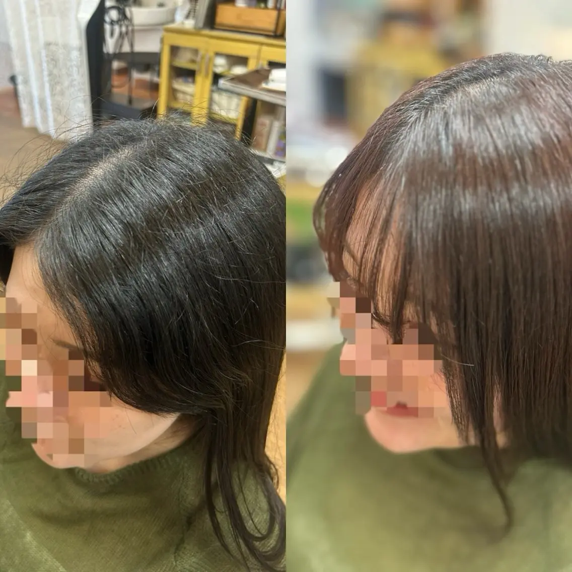 ロング カット ヘアカラー 縮毛矯正 神谷 千明のヘアスタイル
