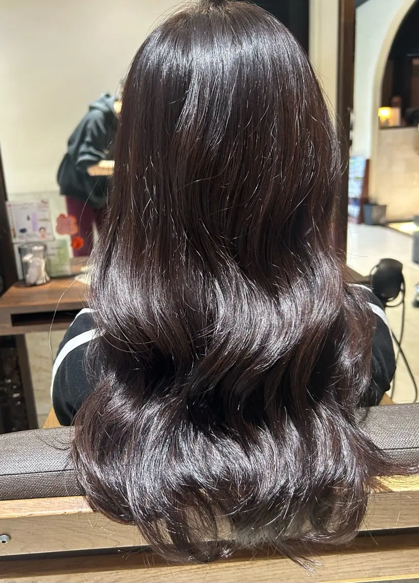 ロング 韓国風ヘア レイヤーカット おおがくみゆ🦙🍊 ⭐️池袋のヘアスタイル