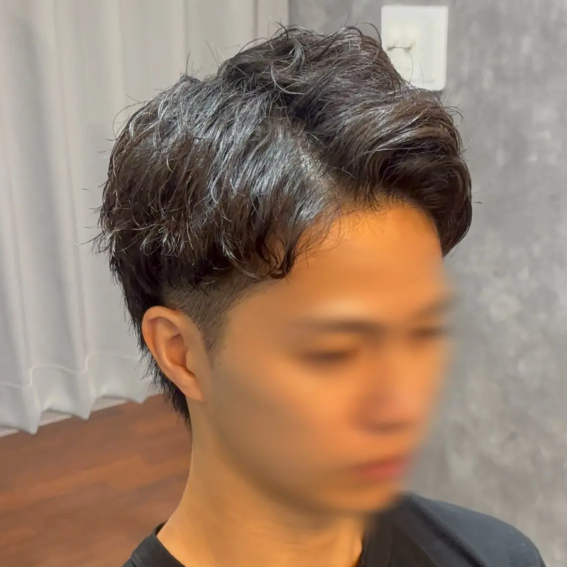 ショート パーマ メンズ カット パーマ 松尾 叶恋のヘアスタイル