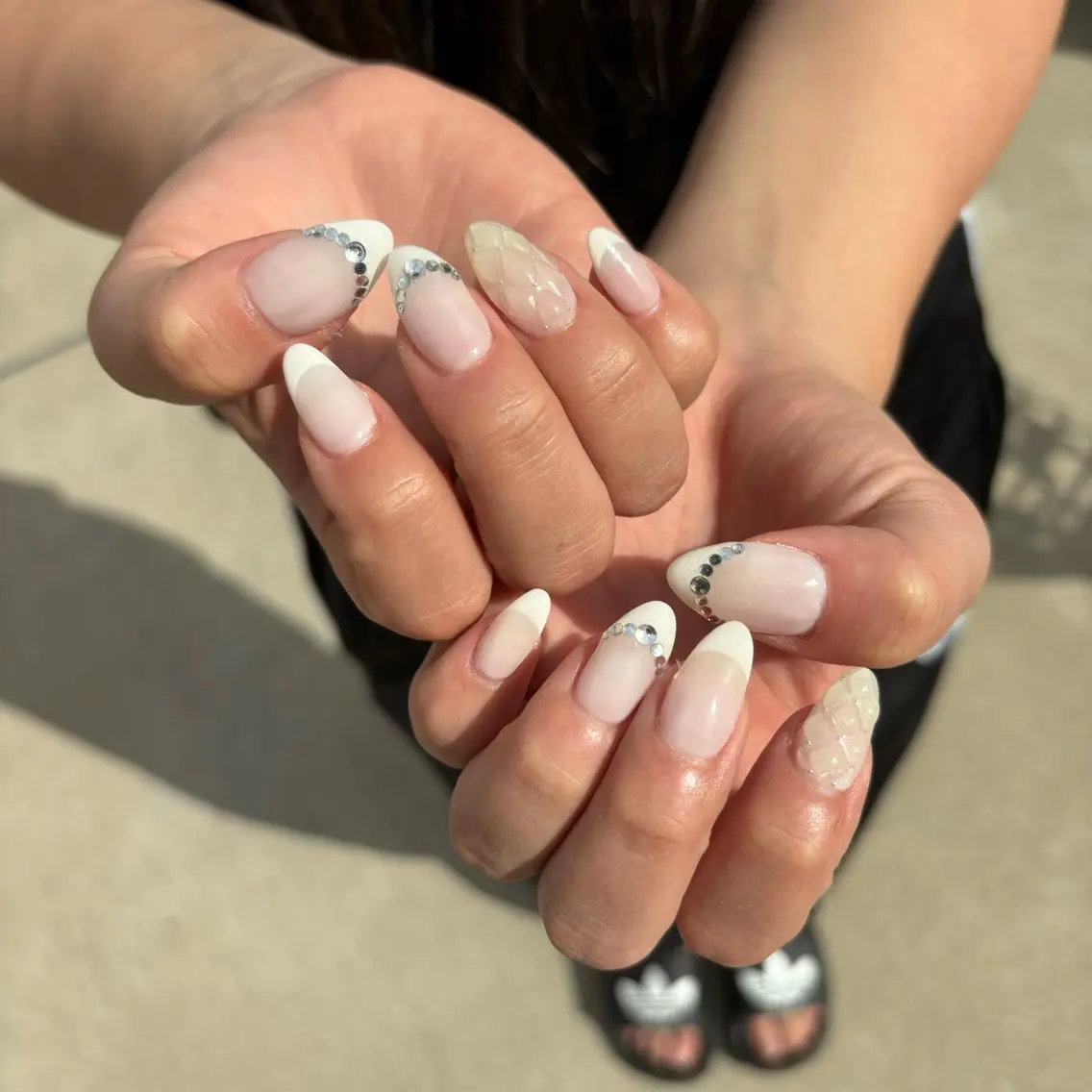 ネイル ハンドネイル Sea  nail by emaのネイルデザイン
