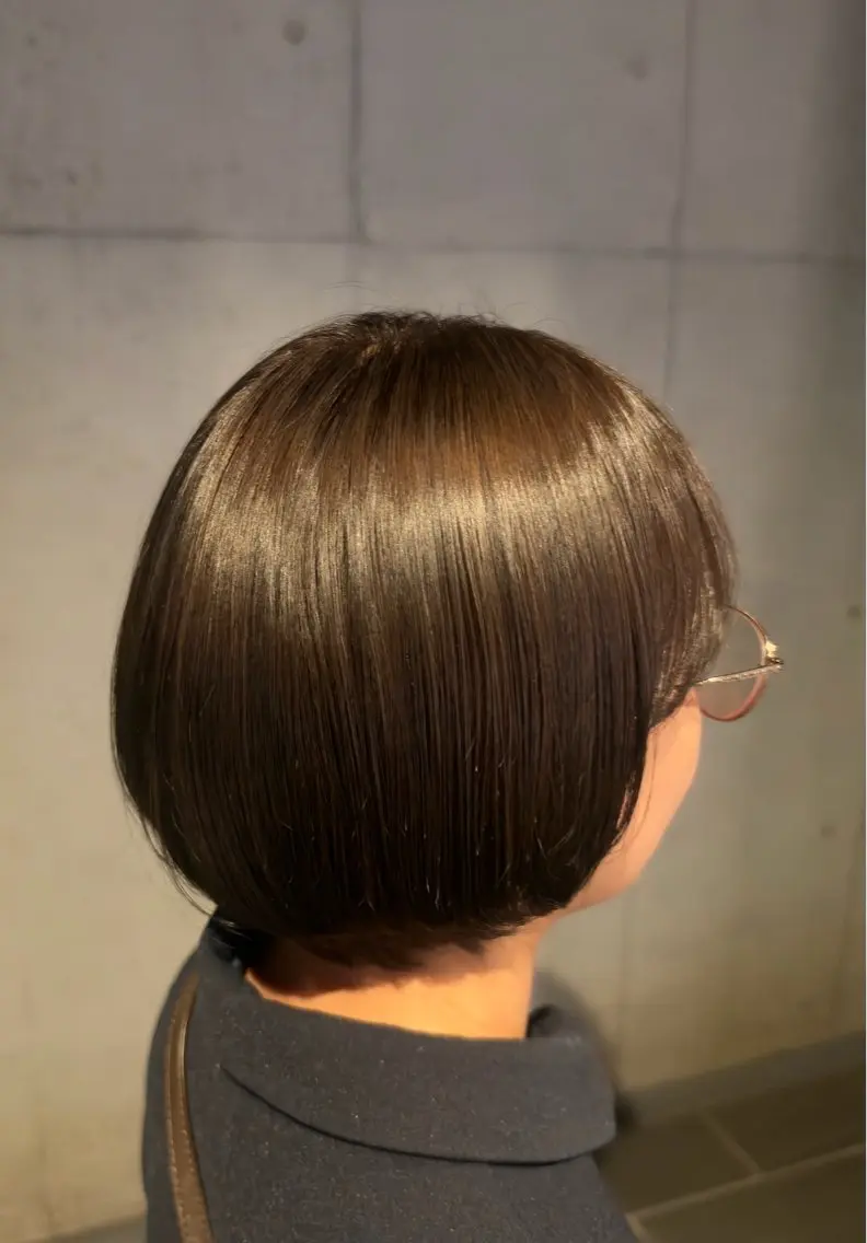 ショート カラー オリーブカラー .⋆𝜗𝜚カラー モデル募集/yuuのヘアスタイル