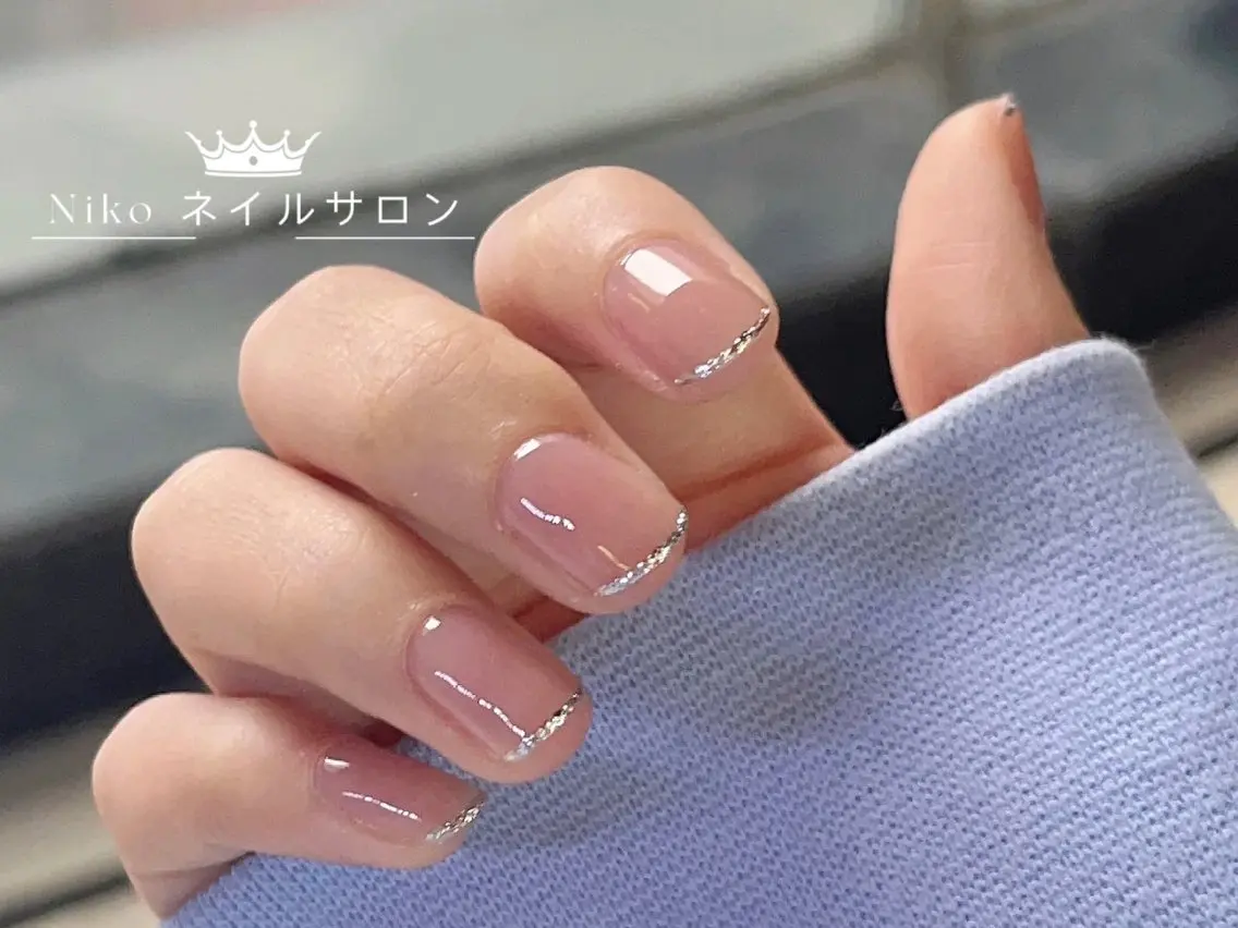 ネイル ジェルネイル ハート 韓国ネイル ニュアンスネイル パラジェル Nikoネイルサロン 高田馬場店のネイルデザイン