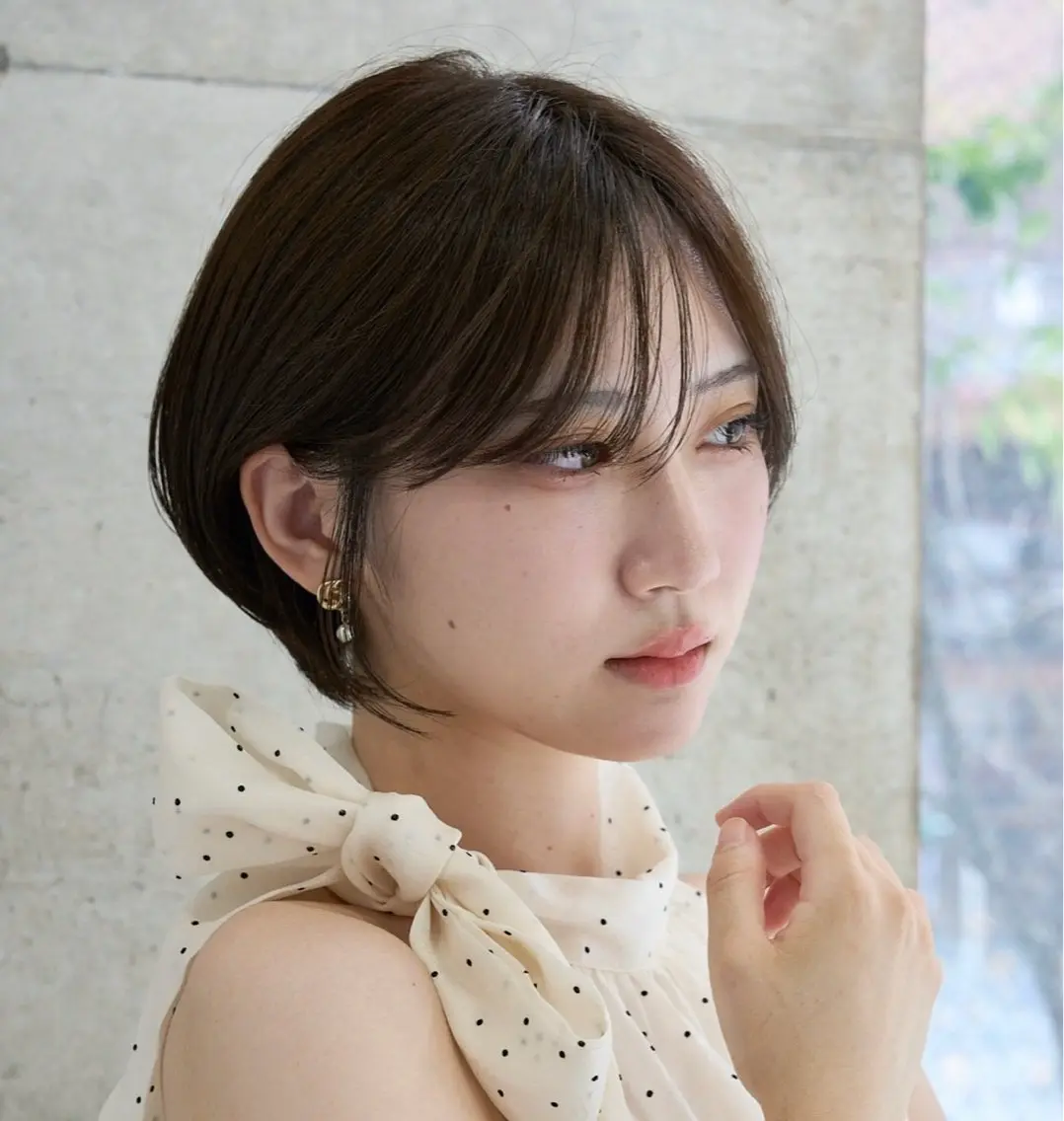 ショート カラー 丸みショート ショートヘア カット ヘアカラー ショートカット透明感 カラー/gima🌱のヘアスタイル