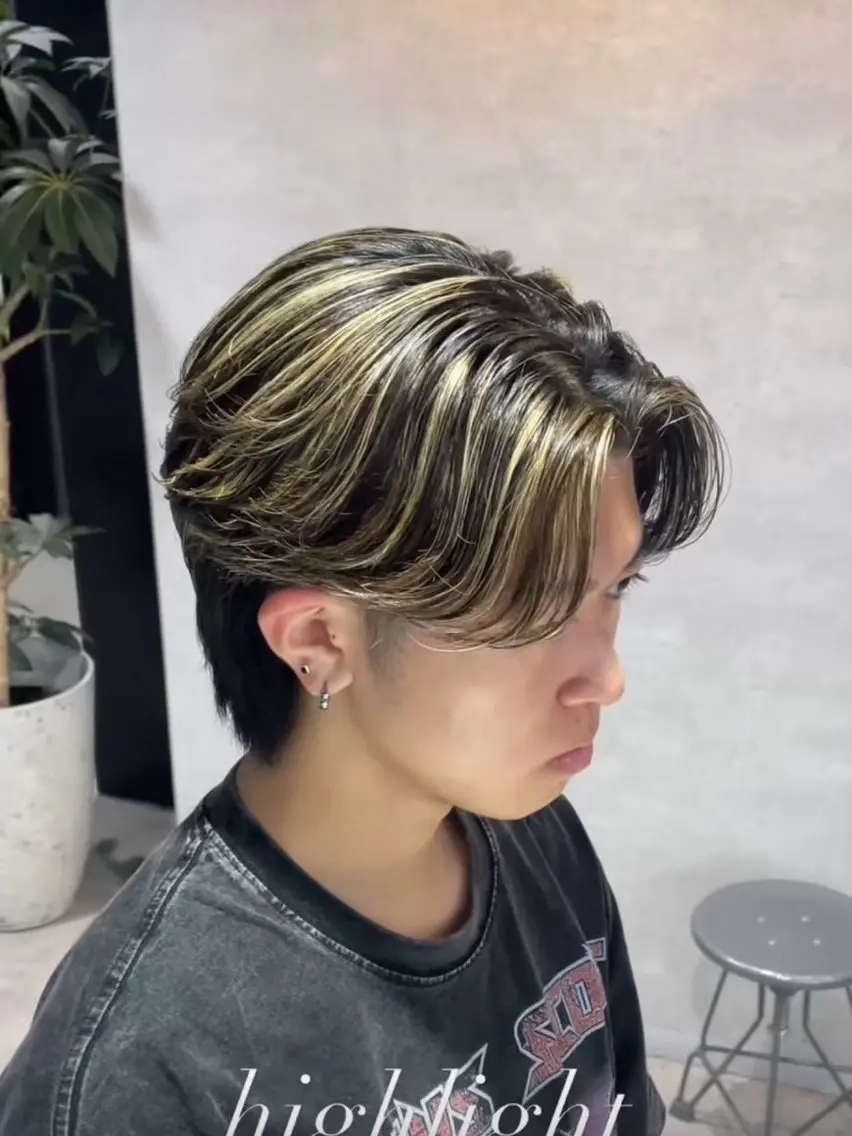 カラー メンズ メンズハイトーン ハイトーンカラー 【"漢らしい" 作ります】昇陽のヘアスタイル