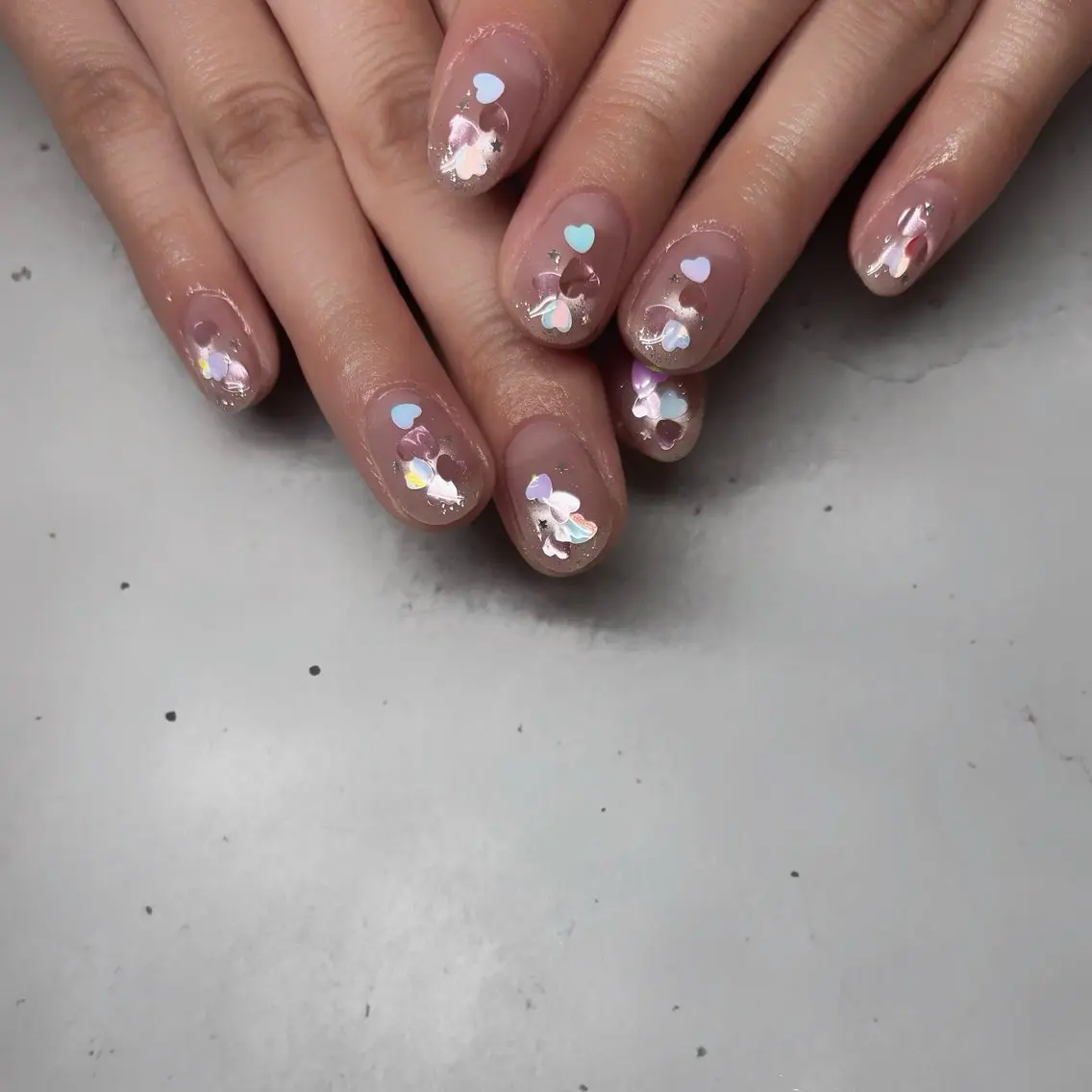 ネイル ホログラムネイル マグネットネイル ハンドネイル K. nailのネイルデザイン