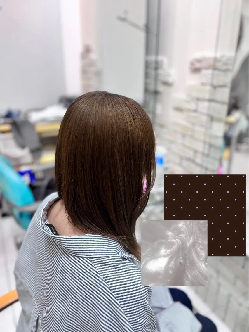 カラー ベージュカラー ヘアカラー kisei あんり🌀のヘアスタイル