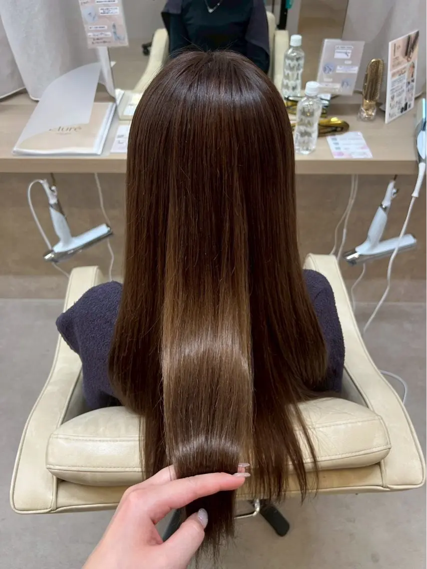 《3名限定クーポン》サラツヤ縮毛矯正➕ナノバブルケア✂️の写真