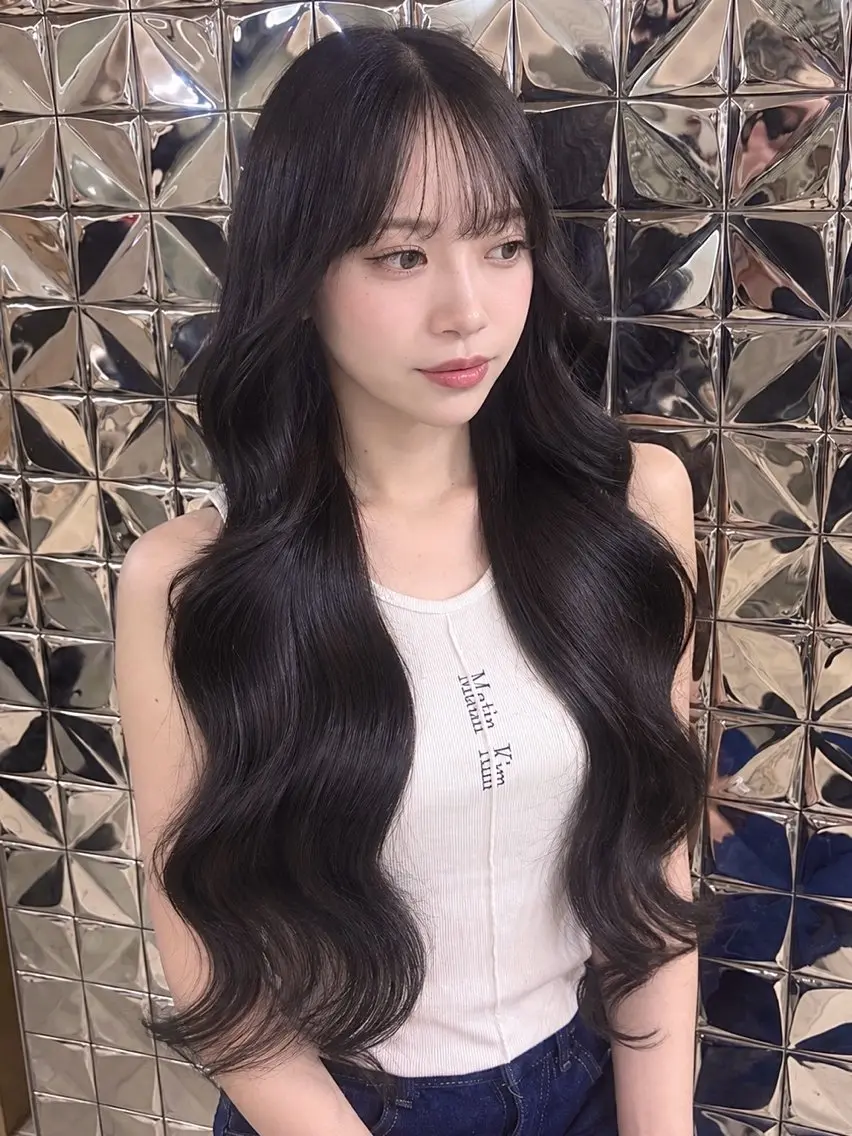 ロング エクステ 韓国風ヘア ロング ヘアカラー エクステ ラブスタシー博多店/ Mariaのヘアスタイル