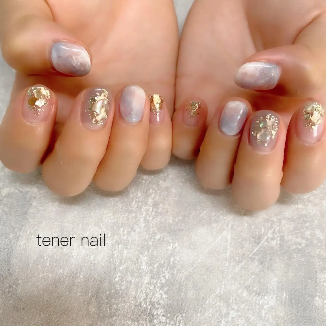 ネイル 大理石ネイル(マーブル) テネルネイル tener nailのネイルデザイン