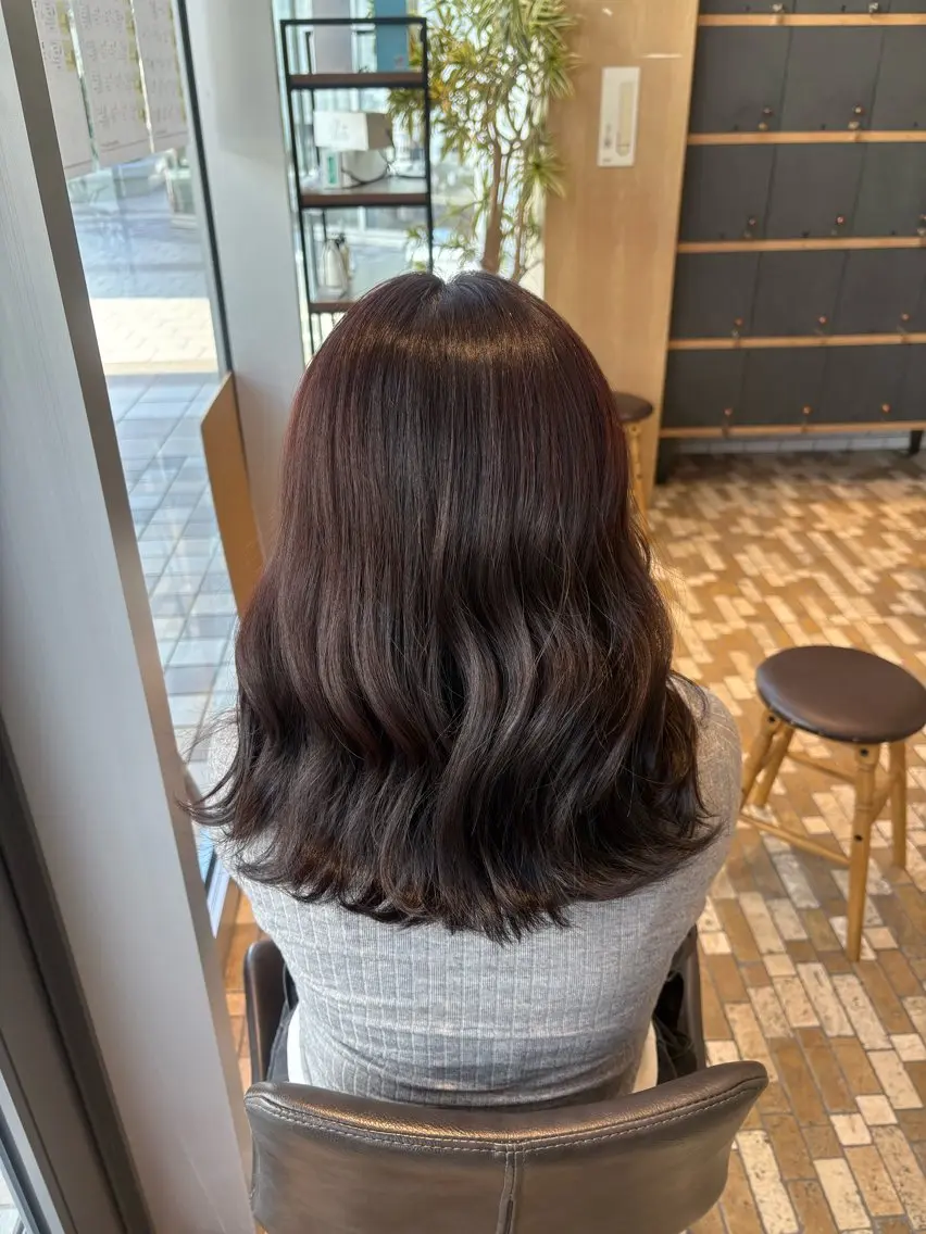 セミロング カット ヘアカラー ノンダメージカラー/ ボブ/RINのヘアスタイル
