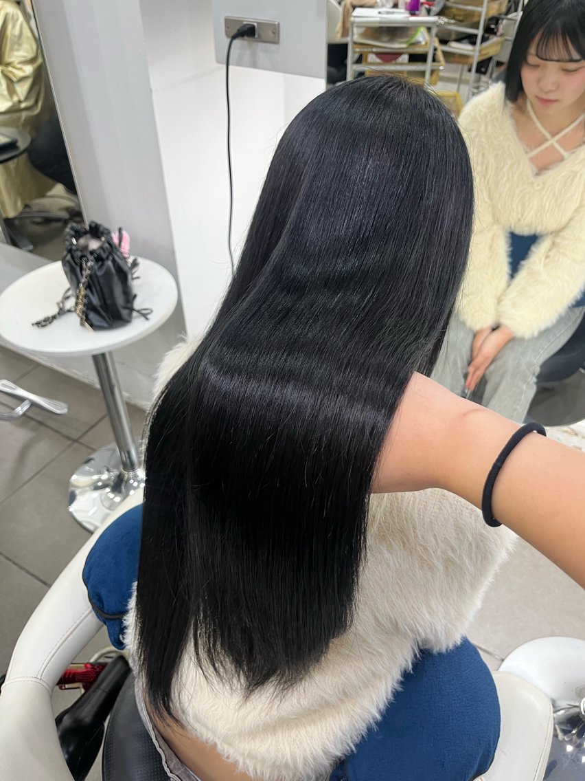 ロング カラー ヘアカラー トリートメント ヘッドスパ 透明感カラー メンズカット♡ツムギのヘアスタイル