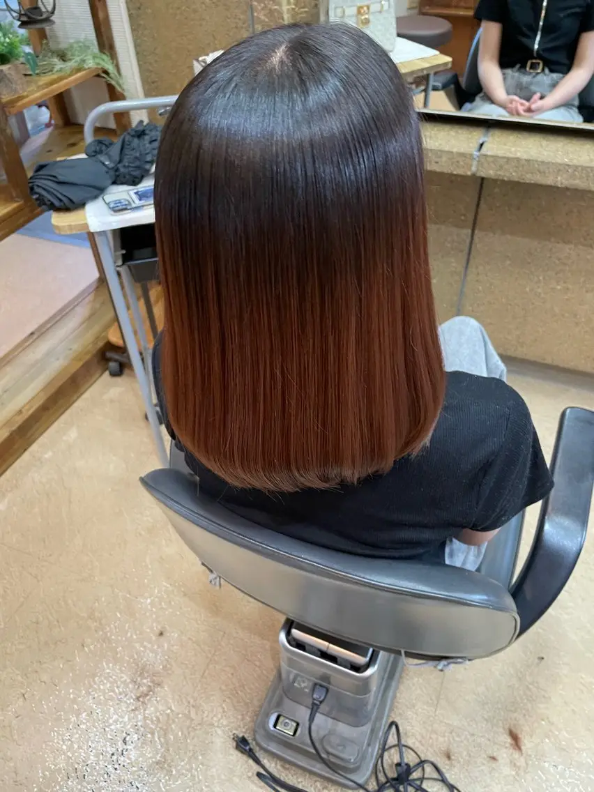 ミディアム カラー パーマ ヘアアレンジ 田中 俊貴のヘアスタイル