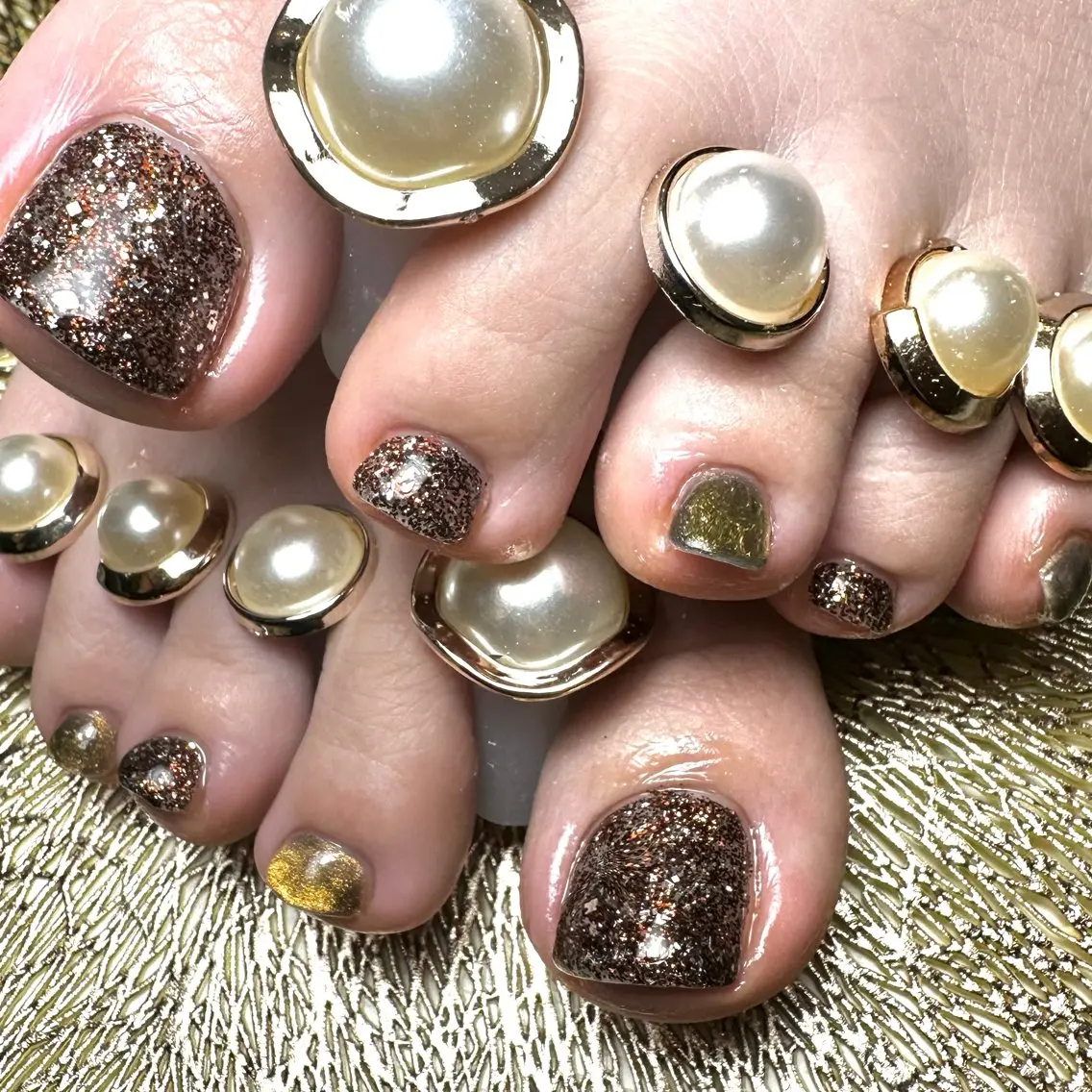 ネイル ラメ(グリッター) マグネットネイル ワンカラーネイル nail salon 凪のネイルデザイン