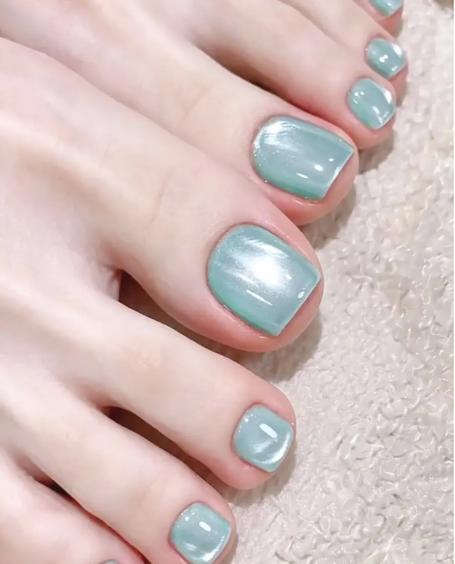ネイル オーロラネイル 長さ出し フラッシュネイル フラワーネイル ホログラムネイル フットネイル 🎀 Ruruのネイルデザイン