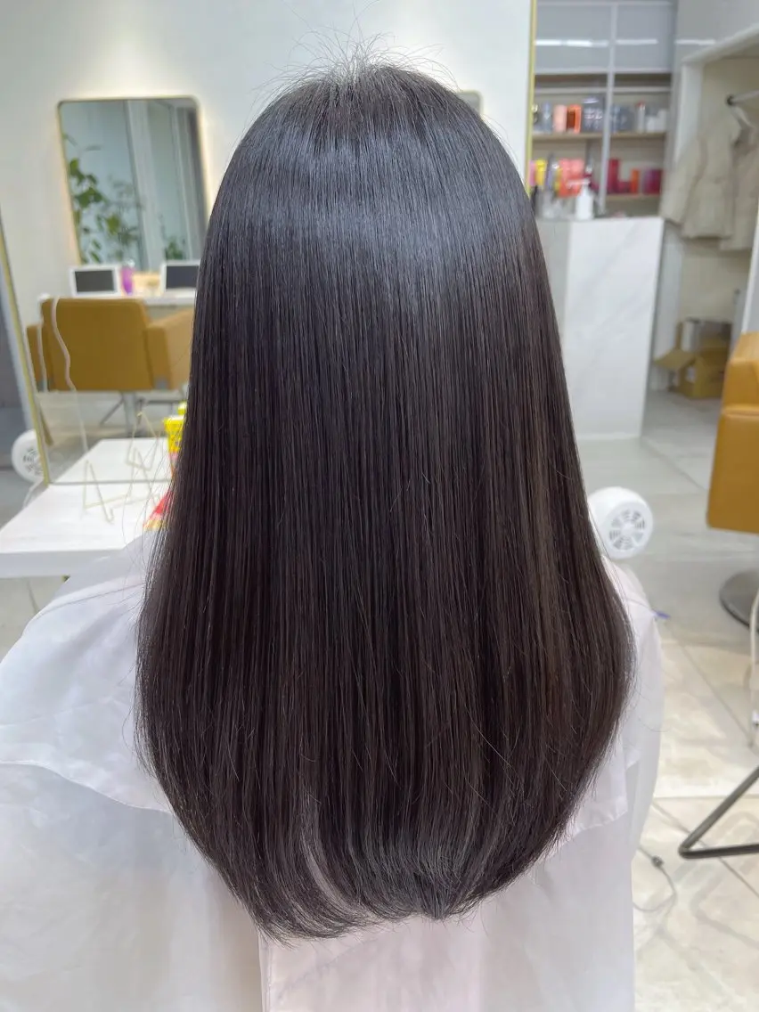 ロング 中顔面短縮 顔まわり新田大翔のヘアスタイル