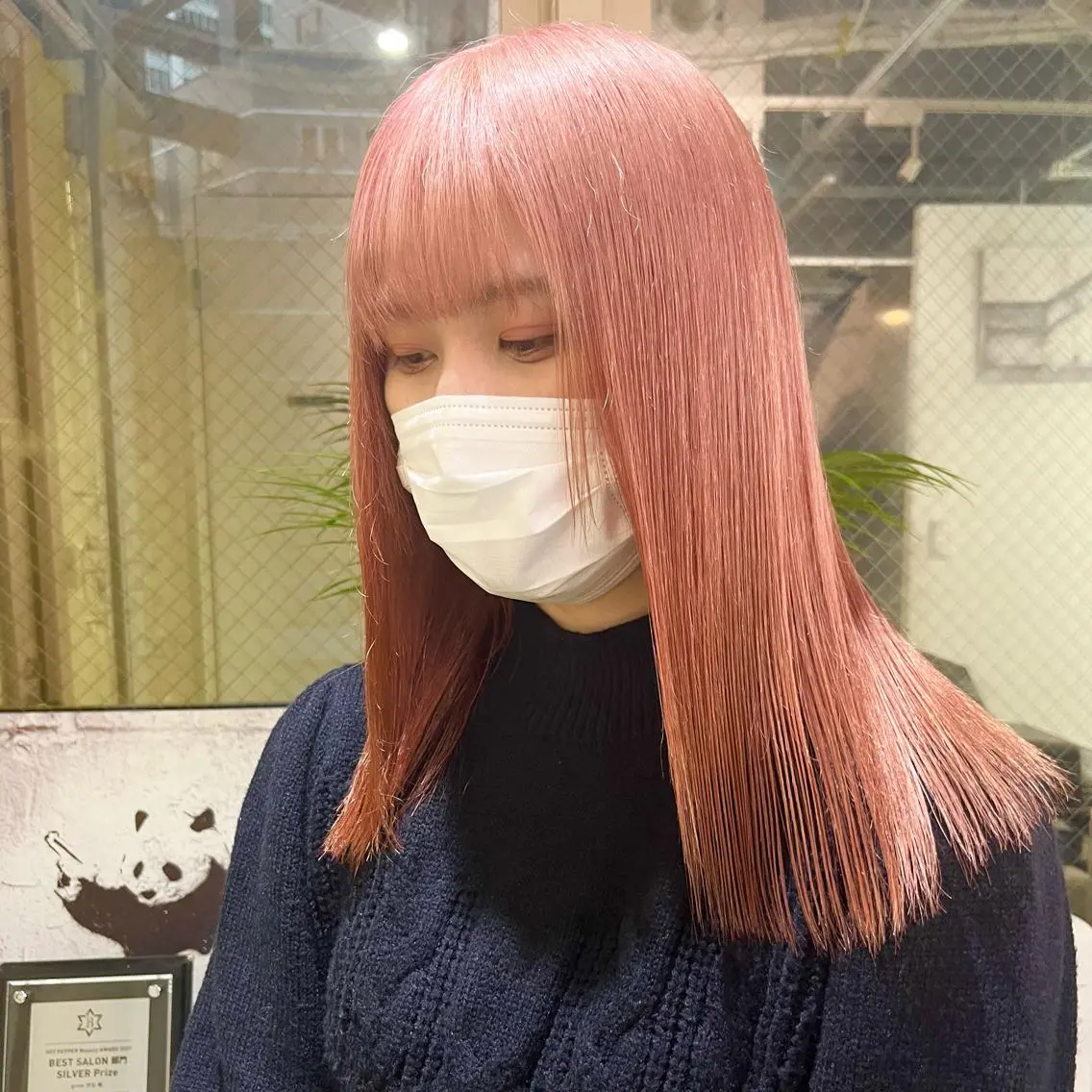 カラー ヘアカラー トリートメント レン🎨ハイトーン× エクステ🎨渋谷のヘアスタイル