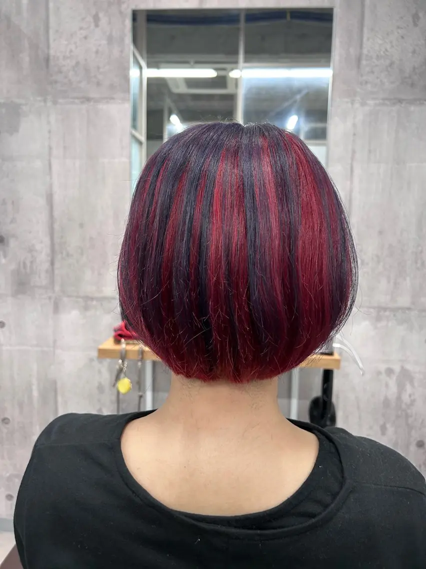 ショート カラー アクアカラー バレイヤージュ ブリーチ ケアブリーチ ケアカラー ヘアカラー トリートメント newi赤羽 ✂️KEN✂️のヘアスタイル