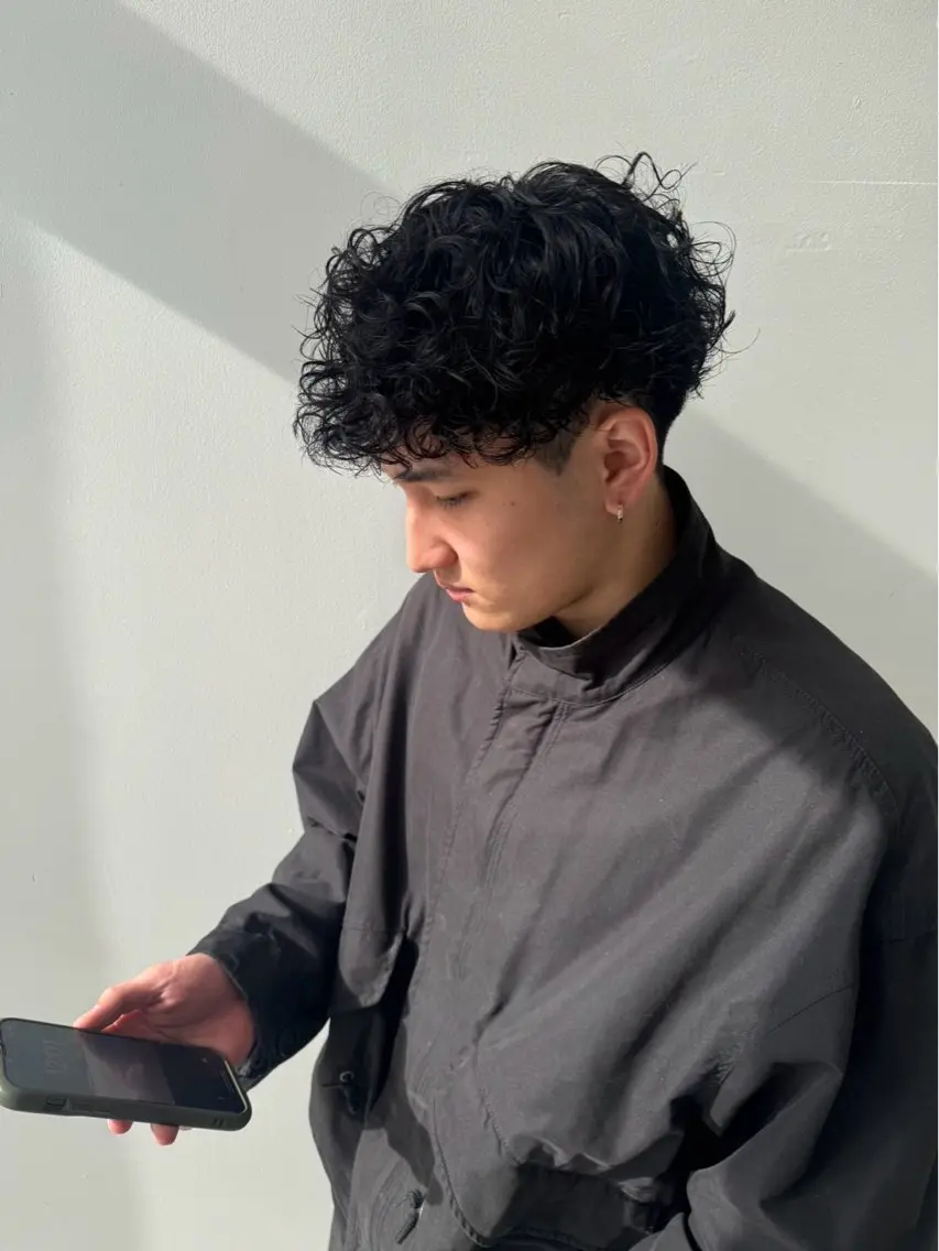 メンズ メンズパーマ 🌷透明感カラー🌷 内田零菜のヘアスタイル