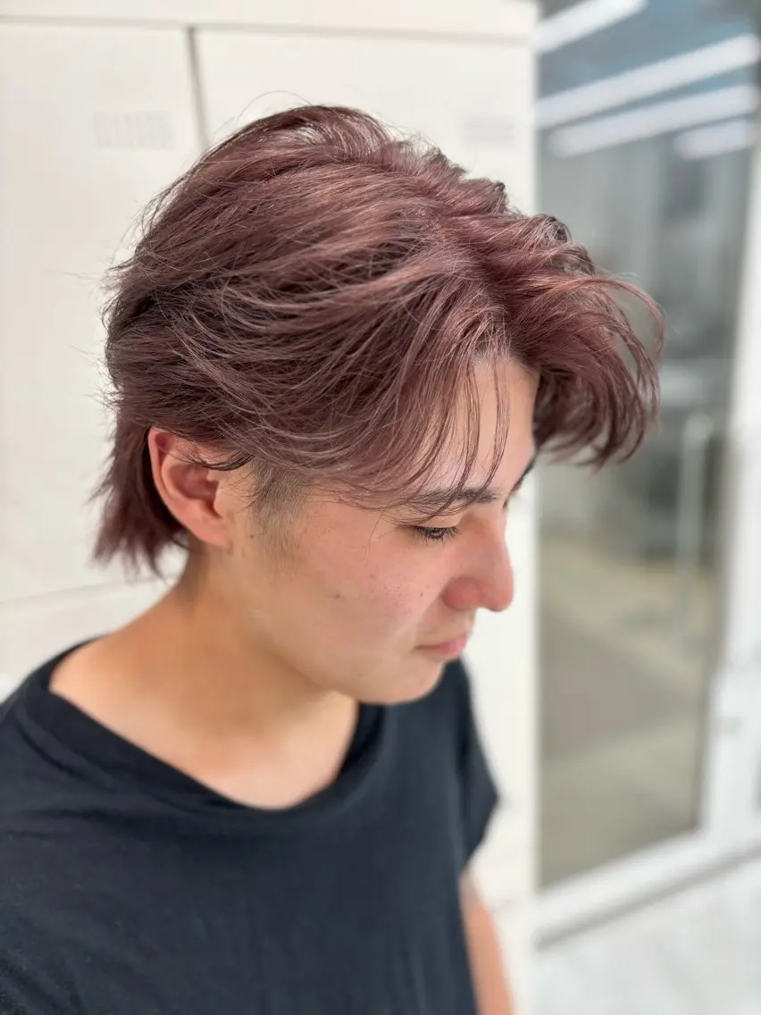 カラー メンズ ヘアカラー ヘッドスパ ヘアセット 🫧韓国風透明感 ヘア🫧towaのヘアスタイル