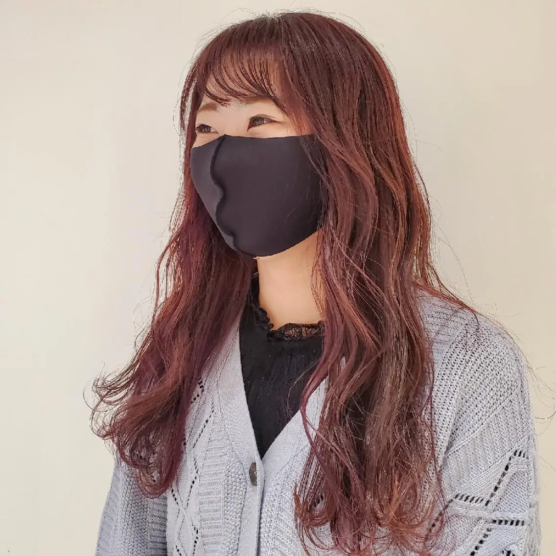 カラー ロング ピンクカラー ピンクパープル パープルカラー 竹尾 優斗のヘアスタイル