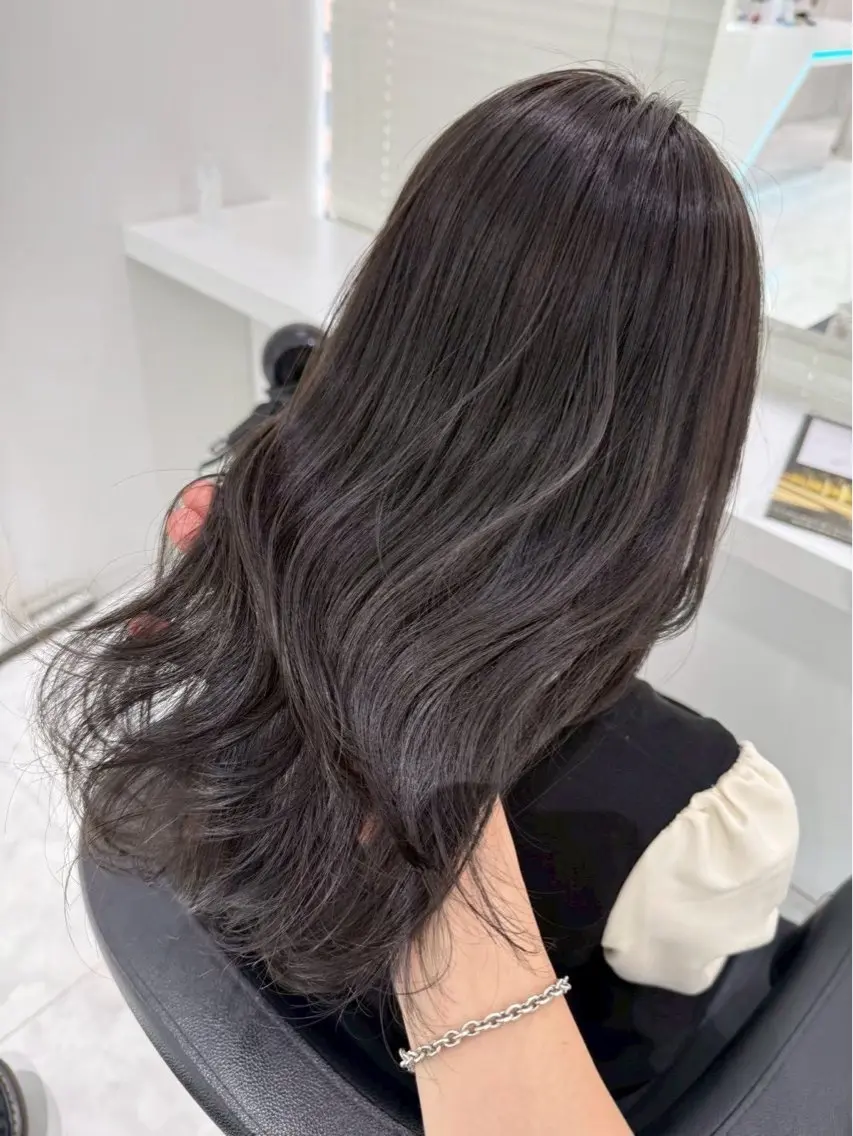 ロング カラー ヘアアレンジ 艶髪グレージュ🩶 maharuのヘアスタイル