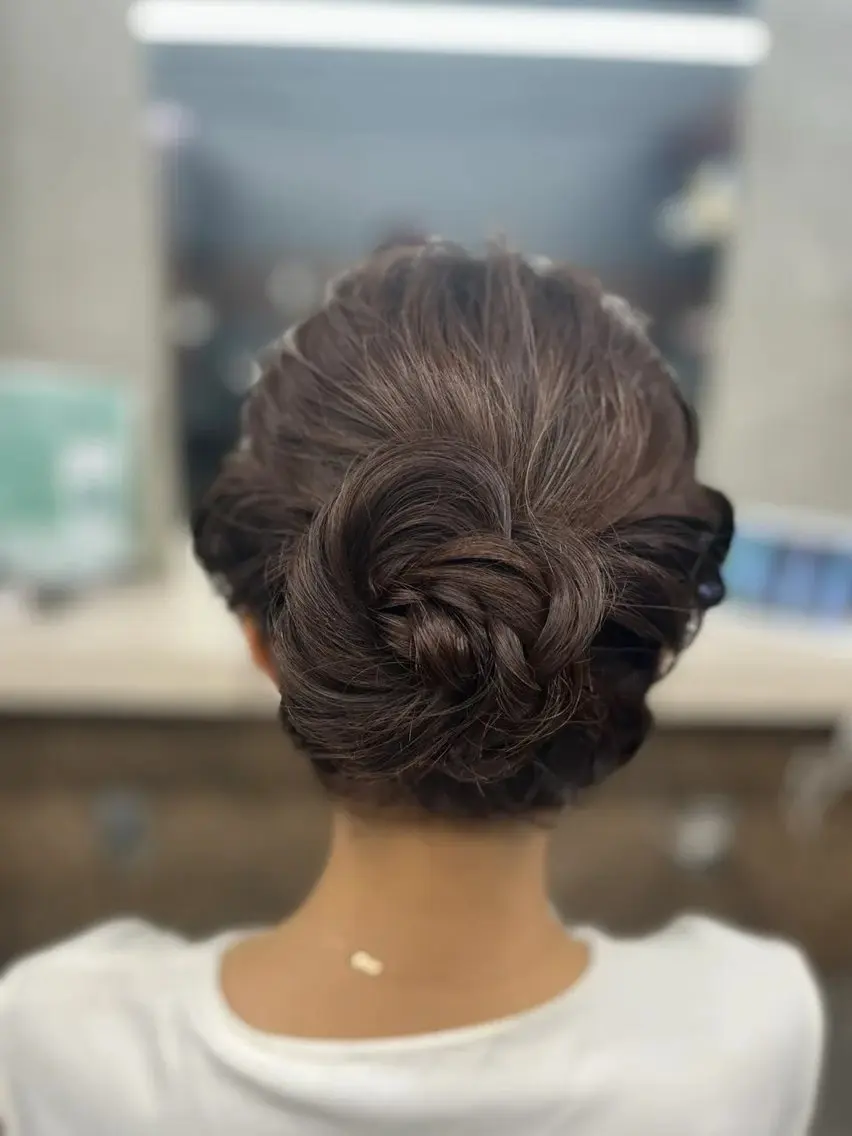 セミロング ヘアアレンジ ヘアセット 多系統似合わせ/ tsuburaのヘアスタイル
