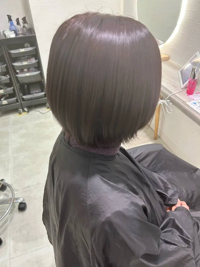ショート カラー 加藤大輔／浦和/ ブリーチなし艶カラーのヘアスタイル