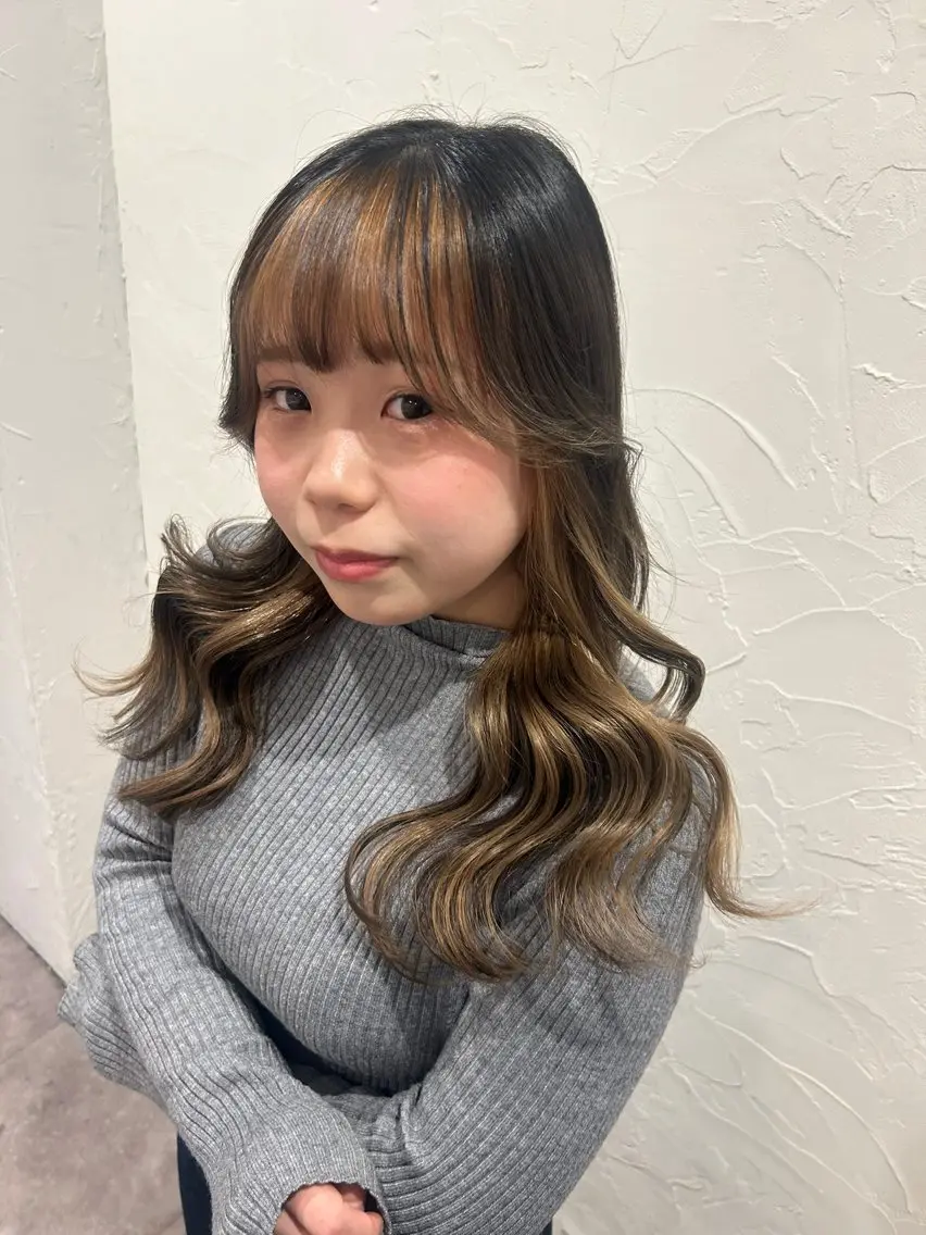 ロング カラー ベージュカラー ブリーチ インナーカラー rococo./ 清穏🌈💗🦋のマツエク・マツパデザイン