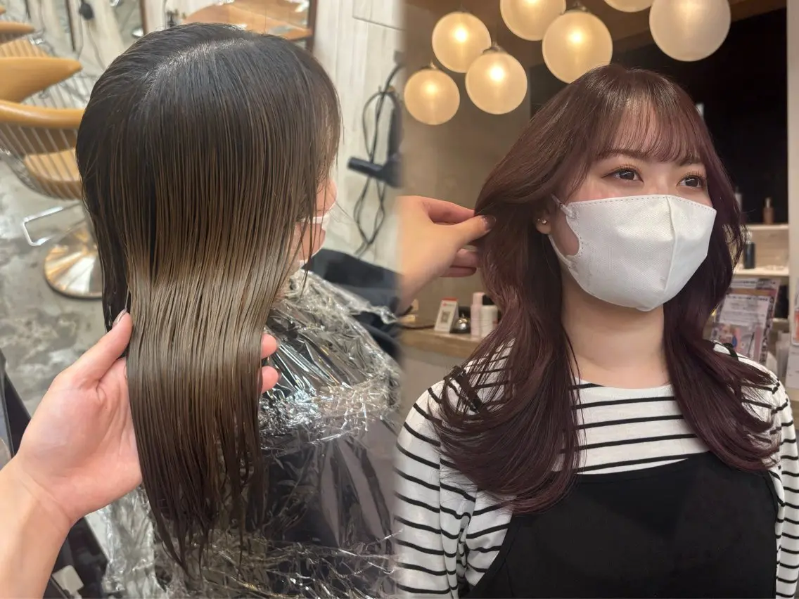 【💝💝 暖色系カラー 💝💝】カラー+1stepトリートメント   リファの頭皮ケアブラシ付き‼️の写真