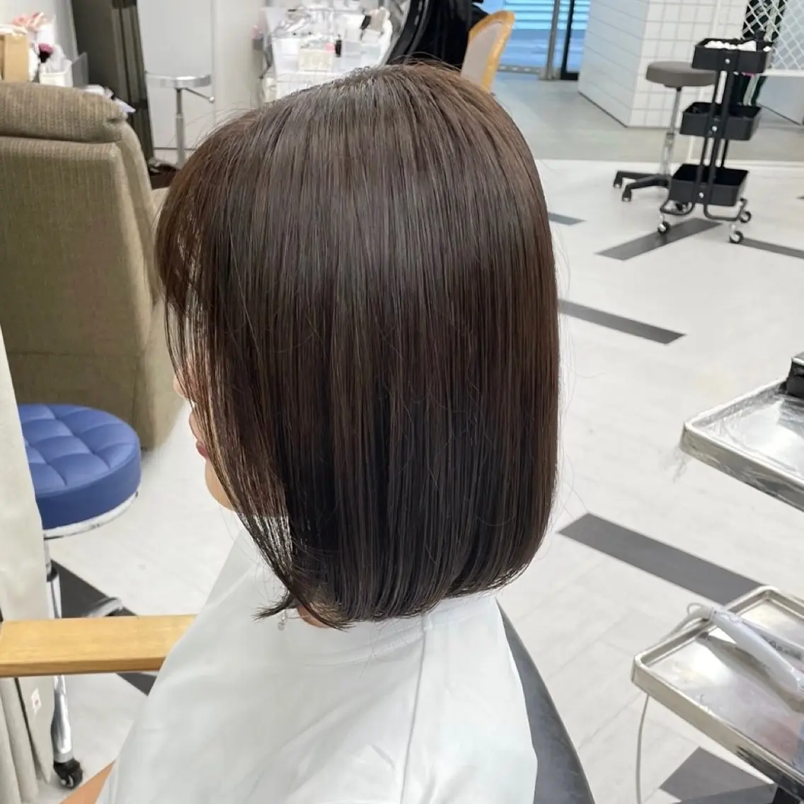 ミディアム カラー パーマ ヘアアレンジ メンズ アッシュ アッシュブラウン ブラウンカラー トリートメント mona/ ストレートスタイル✨のヘアスタイル