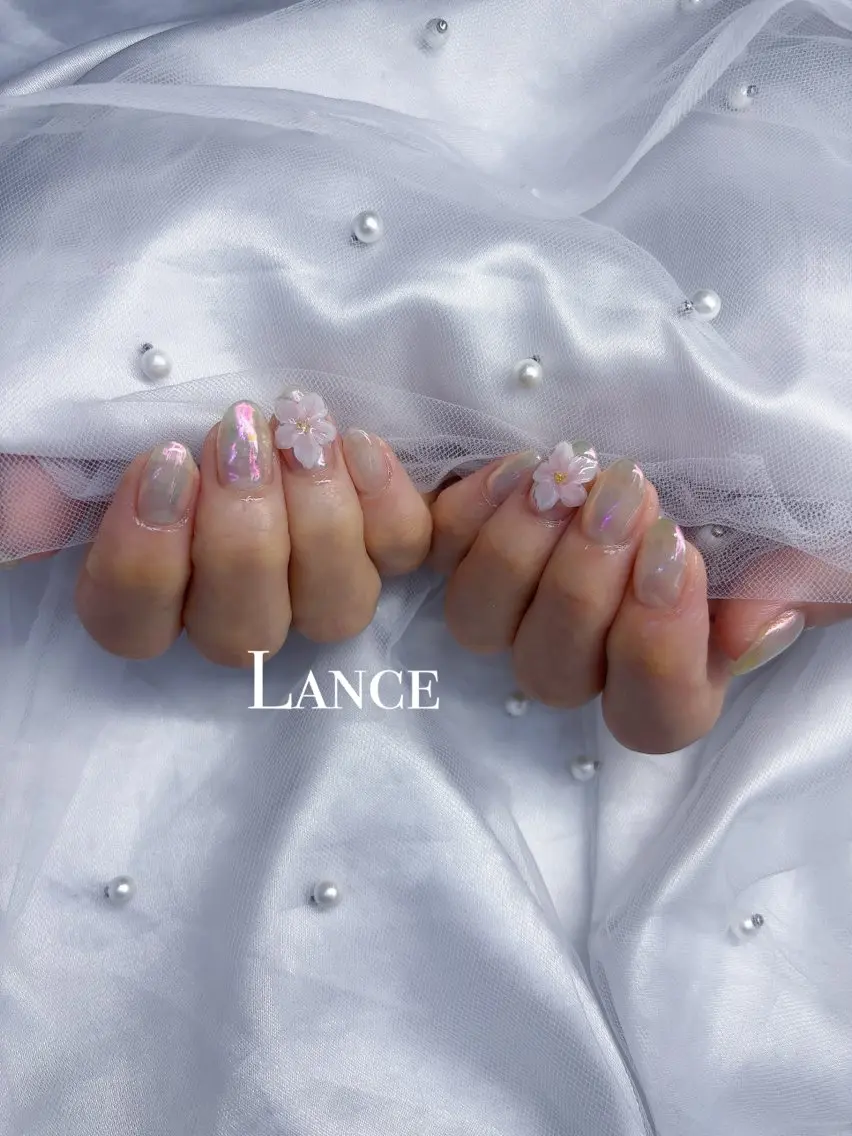ネイル キラキラネイル 韓国ネイル ワンカラーネイル 夏ネイル ワンホンネイル ハンドネイル Lance nailのネイルデザイン